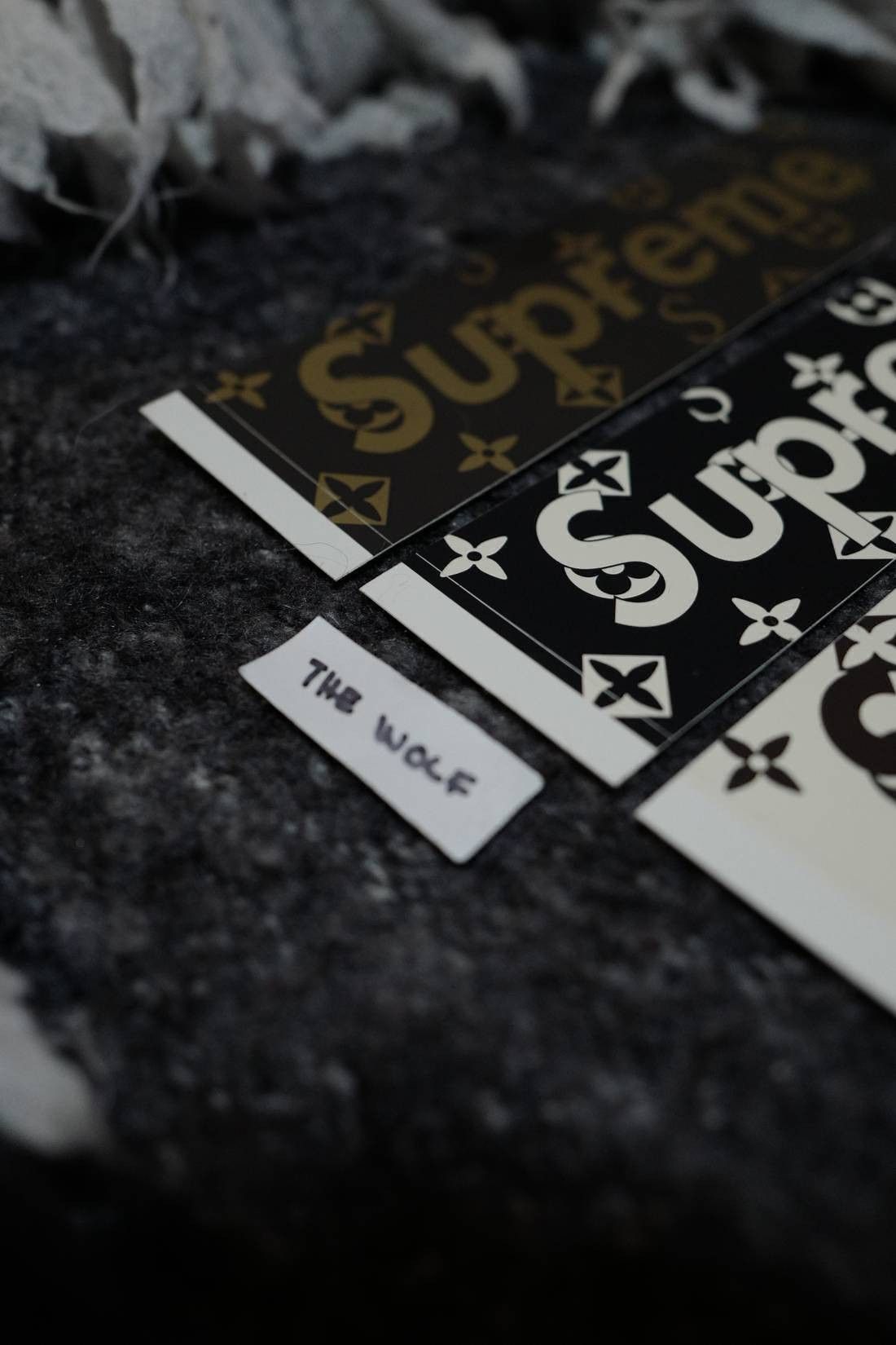 Supreme Full set of (3) "Louis Vuitton" Monogram Box Logo Stickers Size ONE SIZE - 2 Thumbnail