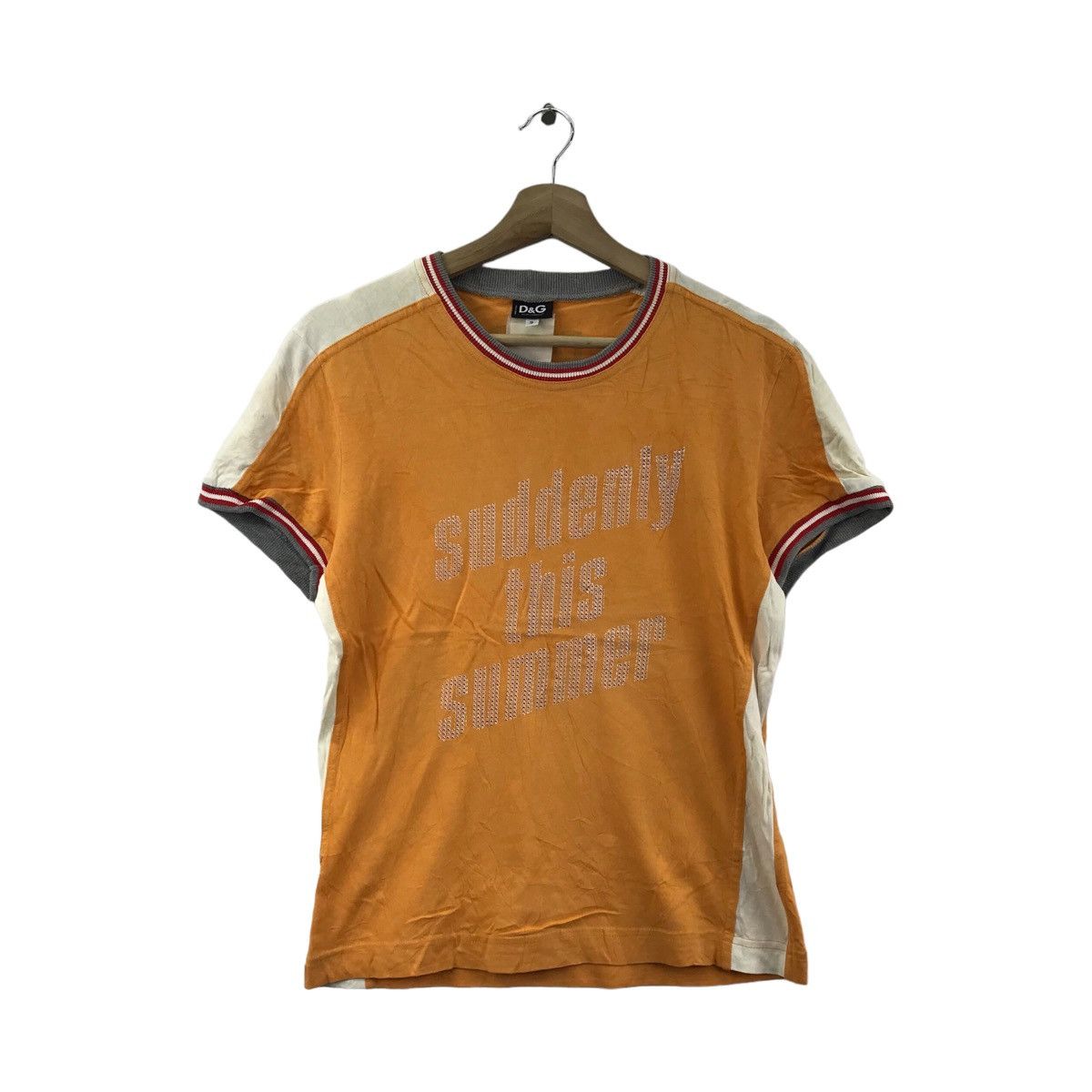 Vtg D&G DOLCE GABBANA This Summer Orange Made In Italy