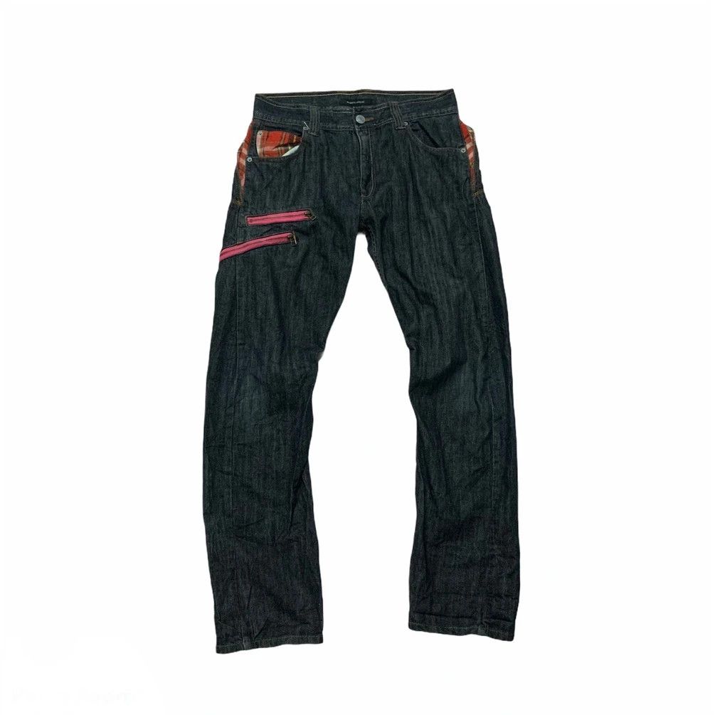 image of Lovers Rock x Vintage Memory Hip Hop 31X31 Style Jeans Crocth-C Legs Pants in Blue, Men's