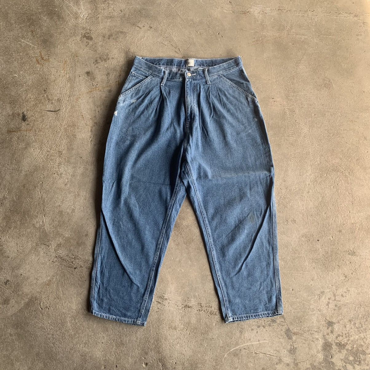 Japanese Brand Browny Brand Faded Baggy Ankle Carpenter Trousers Pants Size US 32 / EU 48 - 1 Thumbnail