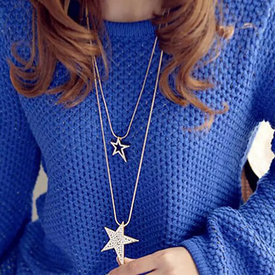 Jewelry Chain Multilayer Rhinestone Inlaid Necklace Size ONE SIZE - 3 Thumbnail