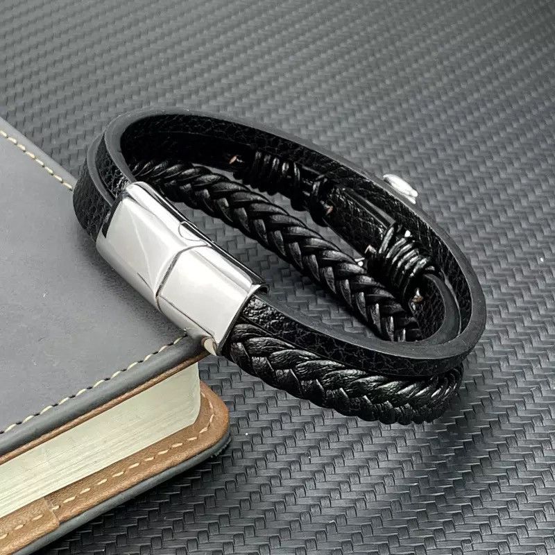 Jewelry Charm Cross Men Bracelet Size ONE SIZE - 3 Thumbnail