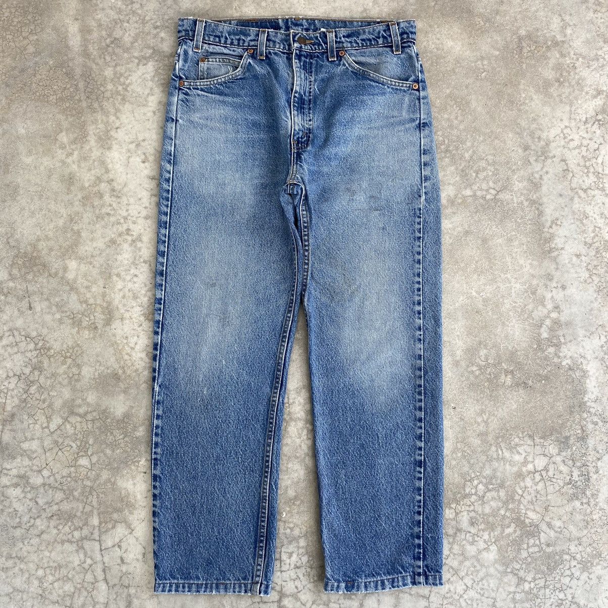 Levi's Size 33x27 Vintage 90’s Levis 505 Orange Tab Faded Denim Size US 33 - 1 Thumbnail