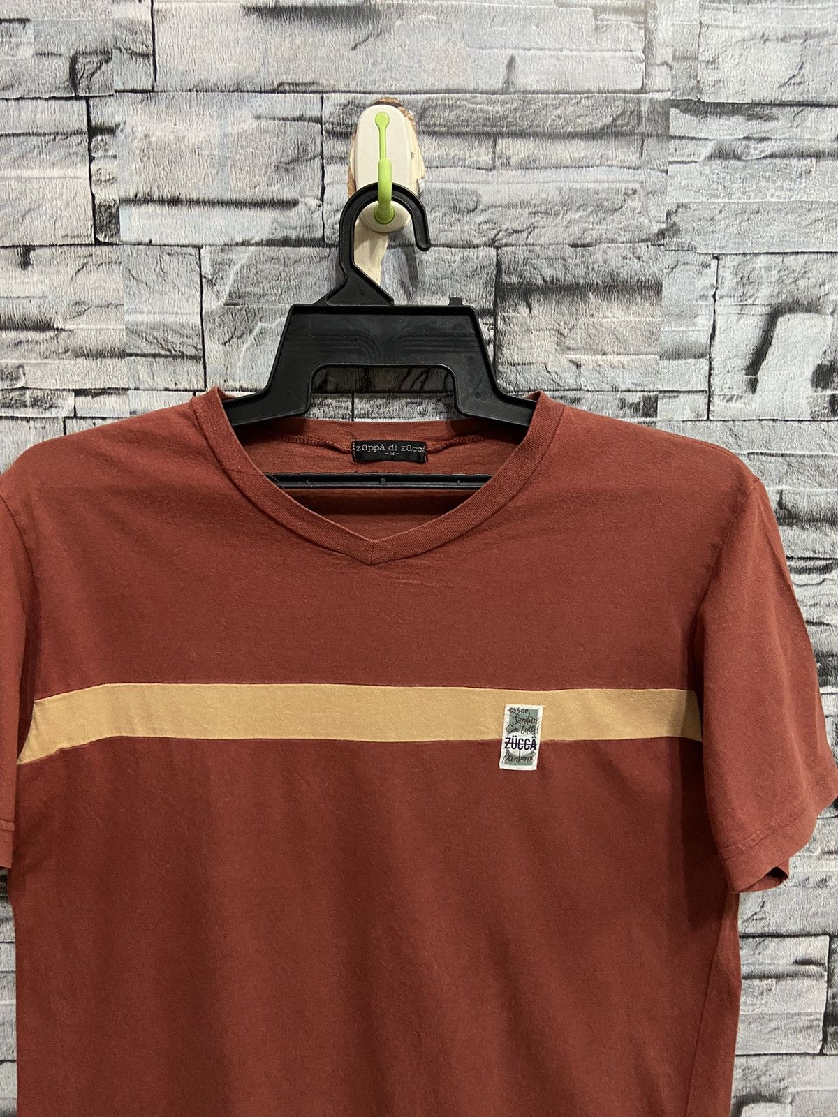 CABANE de ZUCCa Vintage Zuppa di Zucca t shirt stripe design spell out Size US M / EU 48-50 / 2 - 2 Thumbnail