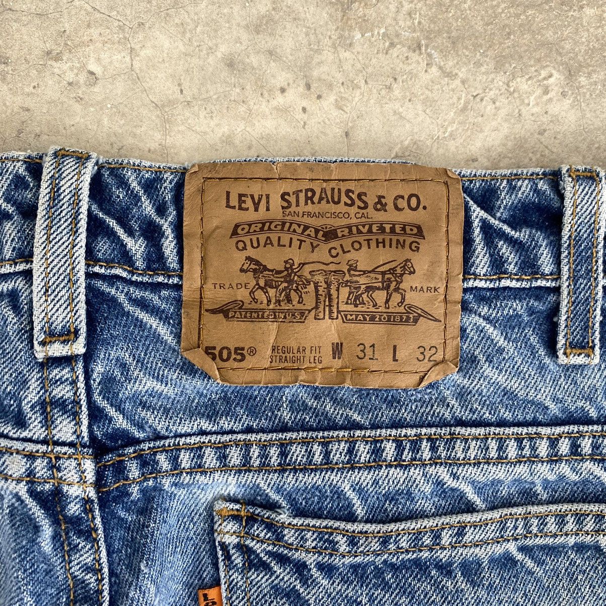 Levi's Size 30x41.5 VTG Levis 505 Orange Tab Straight Leg Jeans Size US 30 / EU 46 - 21 Thumbnail