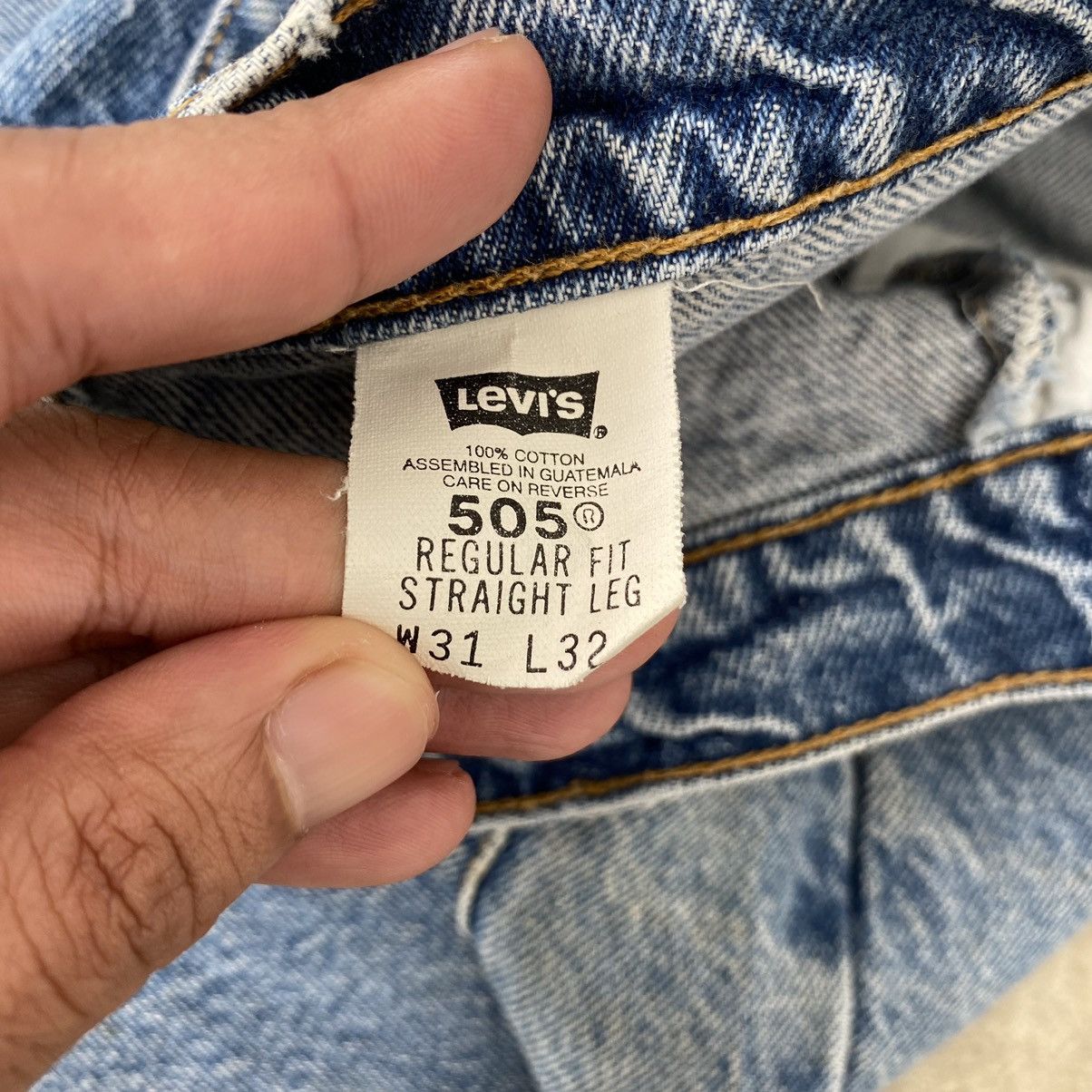 Levi's Size 30x41.5 VTG Levis 505 Orange Tab Straight Leg Jeans Size US 30 / EU 46 - 22 Thumbnail