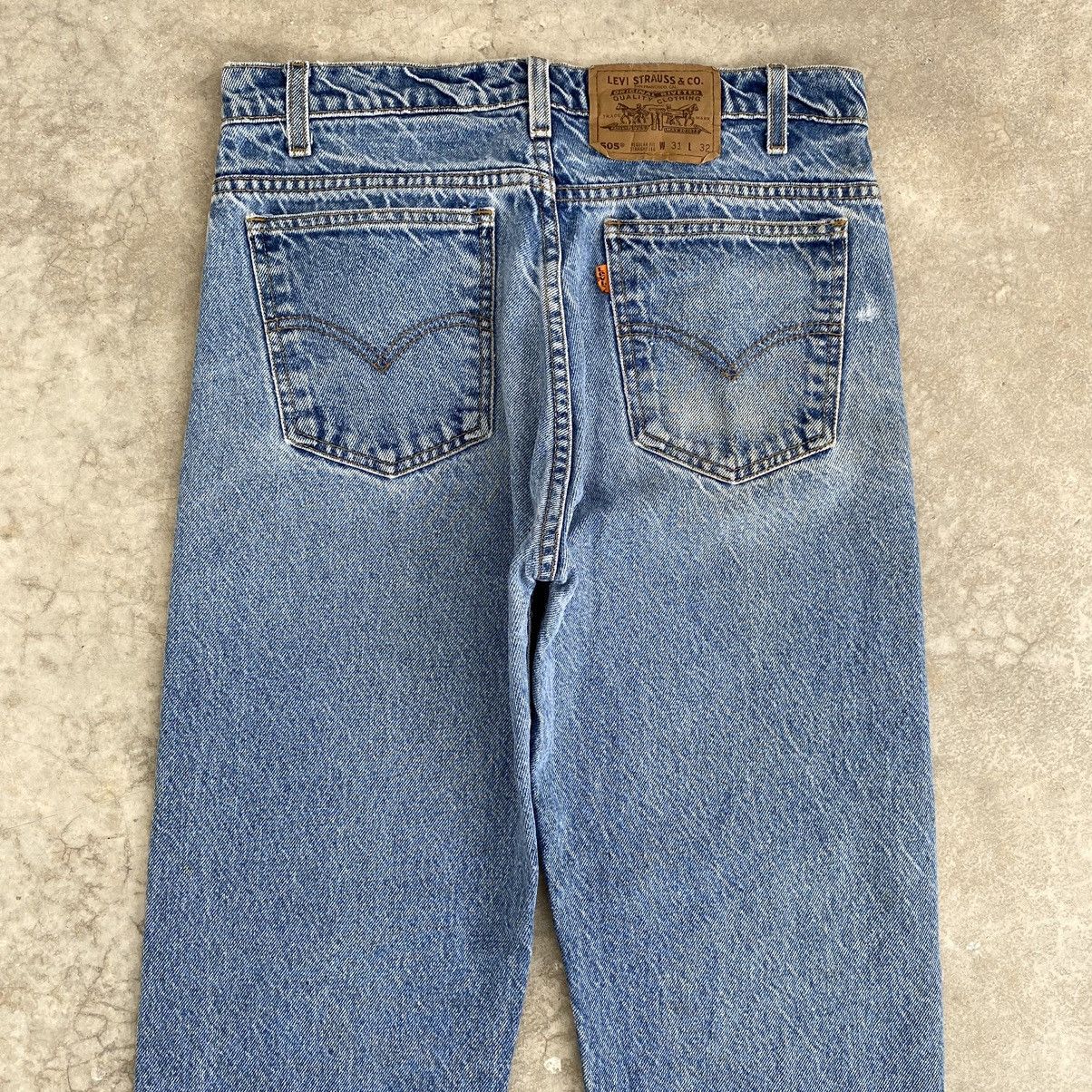 Levi's Size 30x41.5 VTG Levis 505 Orange Tab Straight Leg Jeans Size US 30 / EU 46 - 15 Thumbnail