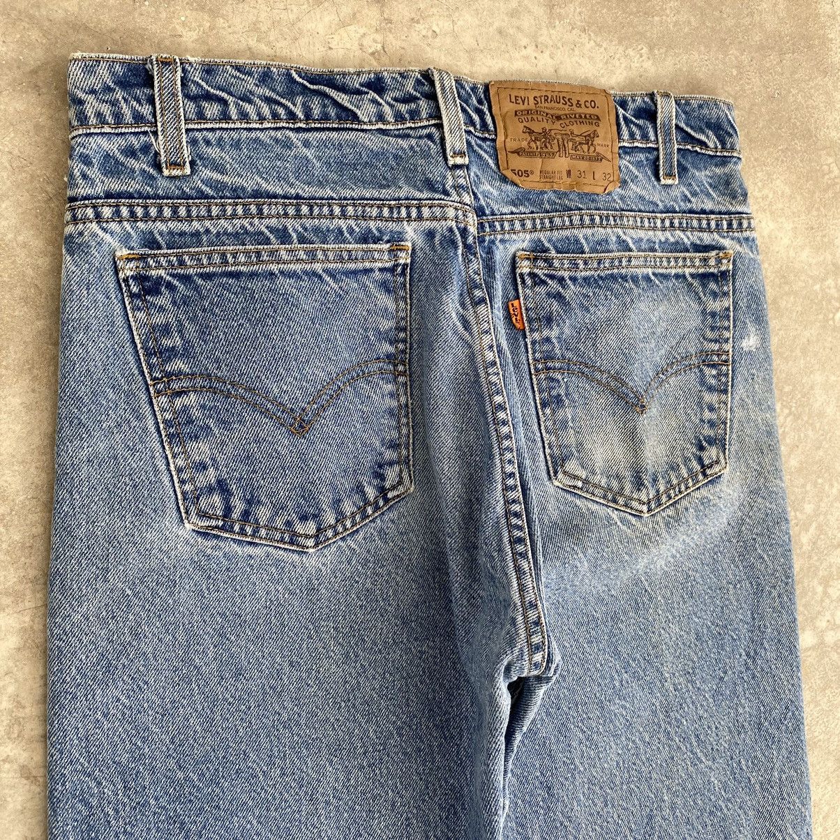 Levi's Size 30x41.5 VTG Levis 505 Orange Tab Straight Leg Jeans Size US 30 / EU 46 - 19 Thumbnail