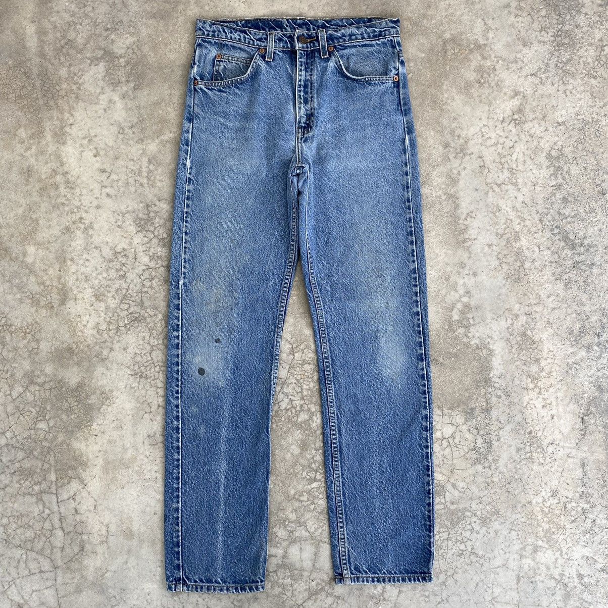 Levi's Size 30x41.5 VTG Levis 505 Orange Tab Straight Leg Jeans Size US 30 / EU 46 - 2 Thumbnail