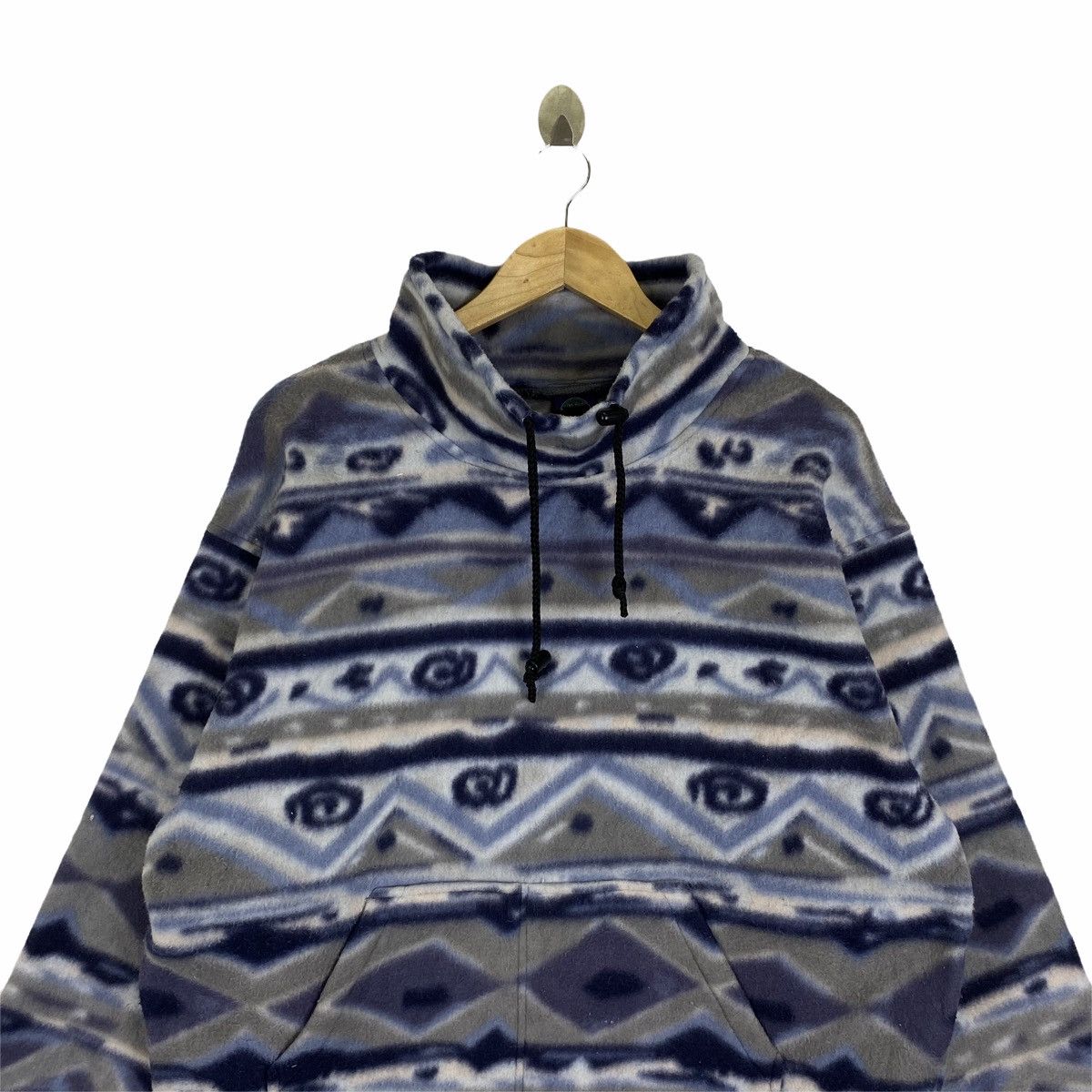 Vintage Vintage SUN BODY Aztec Abstract Fleece Pullover Jumper Size US L / EU 52-54 / 3 - 4 Thumbnail