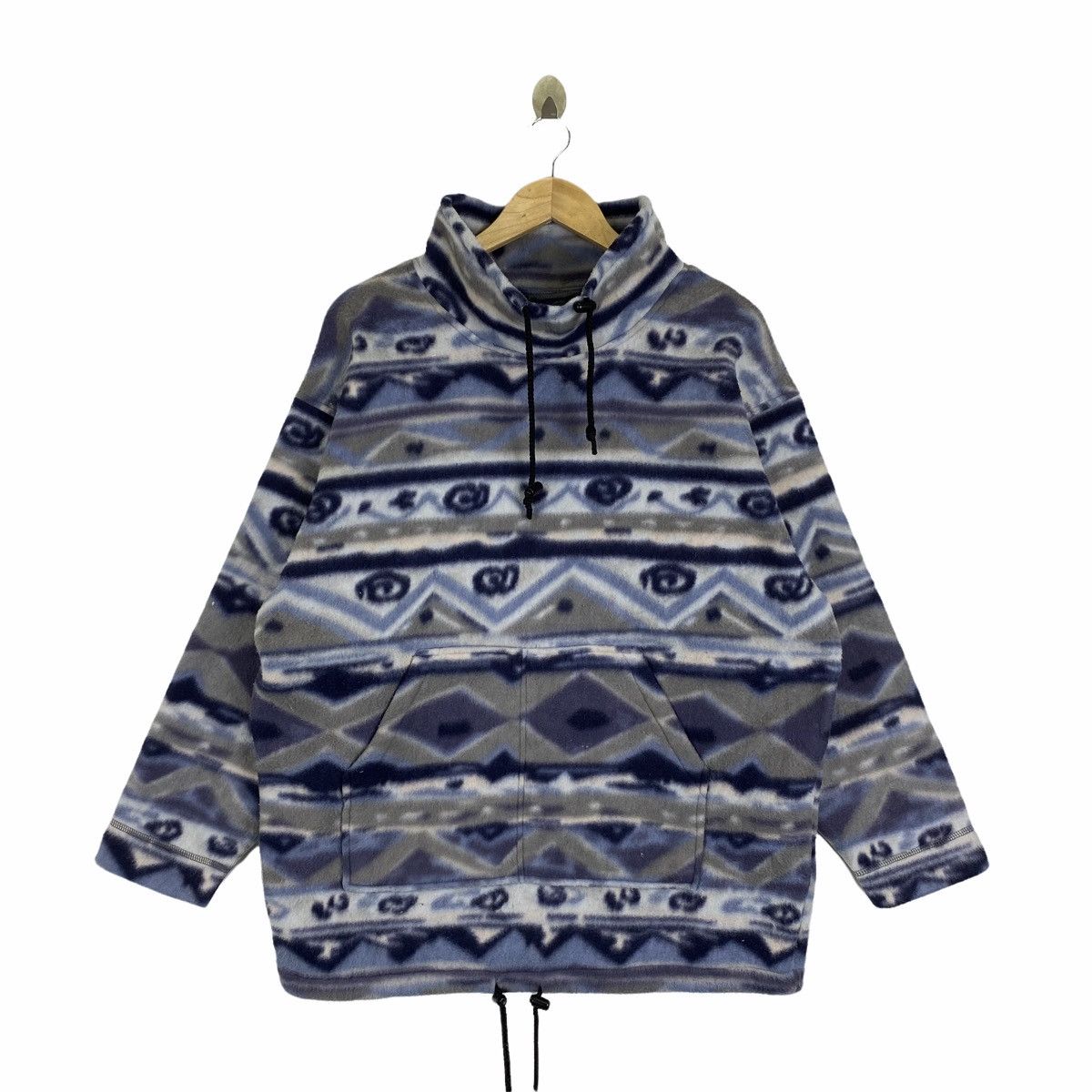 Vintage Vintage SUN BODY Aztec Abstract Fleece Pullover Jumper Size US L / EU 52-54 / 3 - 1 Thumbnail