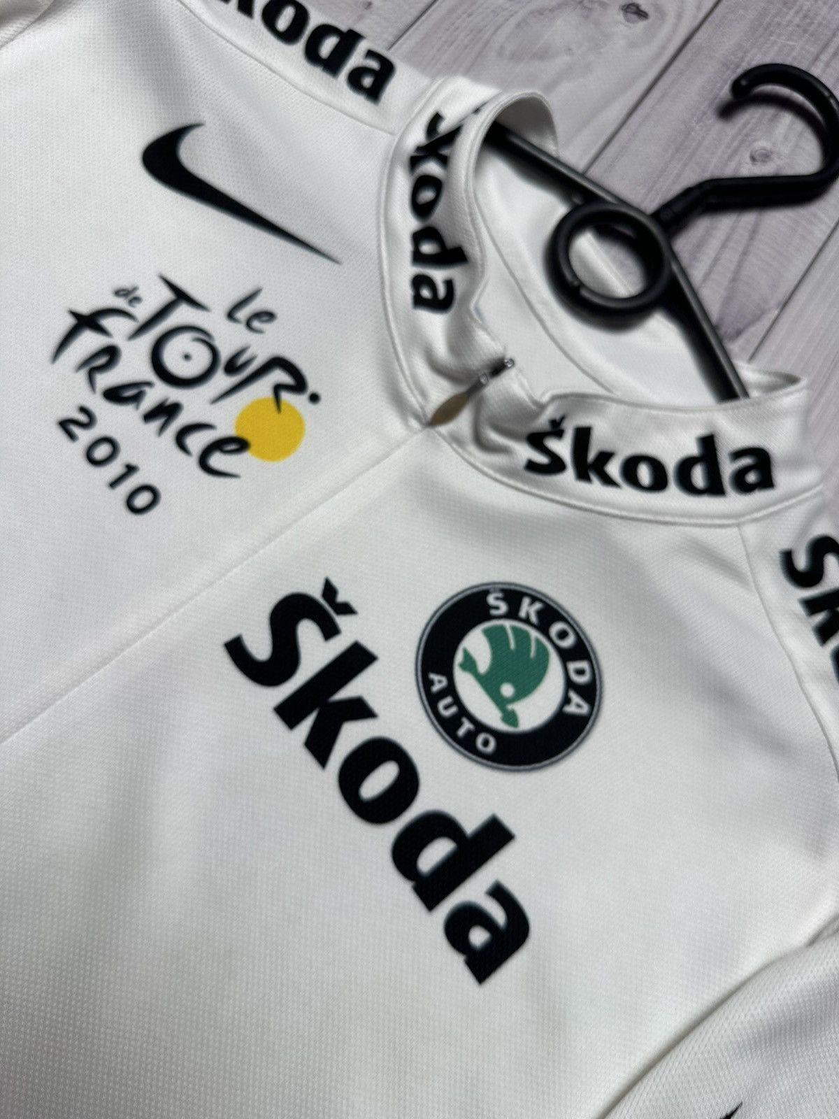 Vintage Vintage cycling jersey Nike Skoda Tour de France rare size L Size US L / EU 52-54 / 3 - 3 Thumbnail