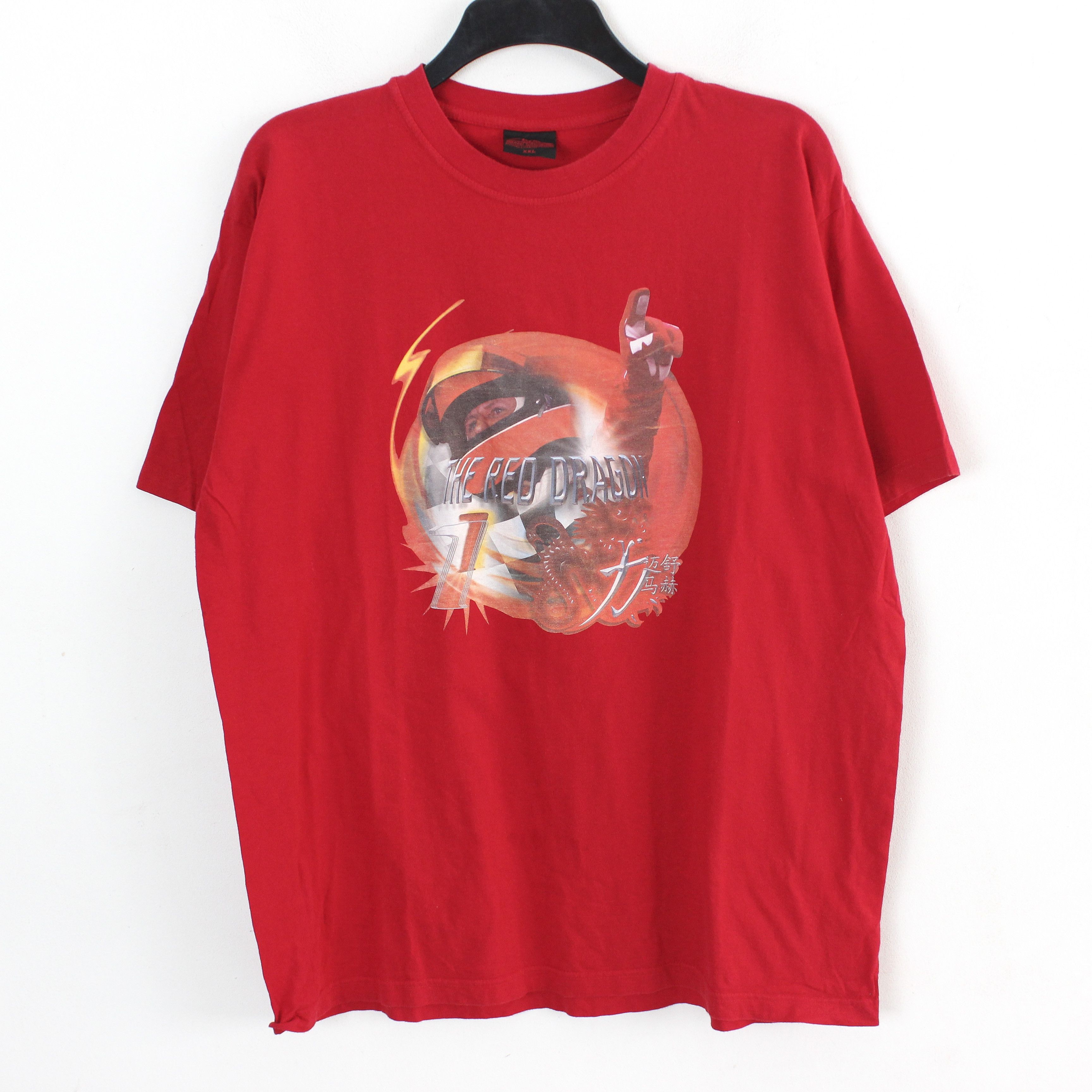 Ferrari × Formula 1 × Vintage Michael Schumacher The Red Dragon Men 2XL T-Shirt F1 Top Red Size US XXL / EU 58 / 5 - 1 Thumbnail