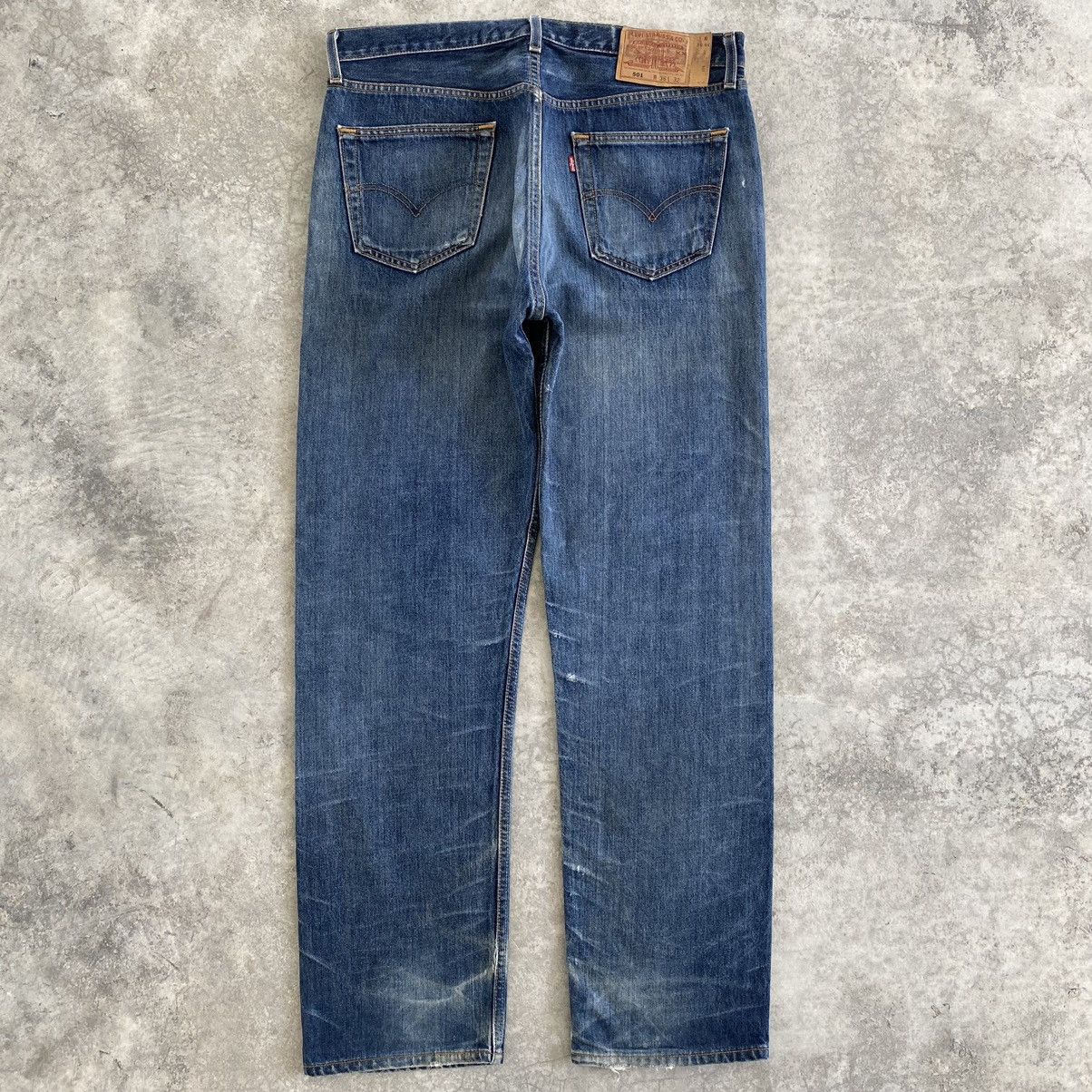 Levi's Size 36x32.5 Vintage 90’s Levis 501 Faded Distressed Jeans Size US 36 / EU 52 - 13 Thumbnail