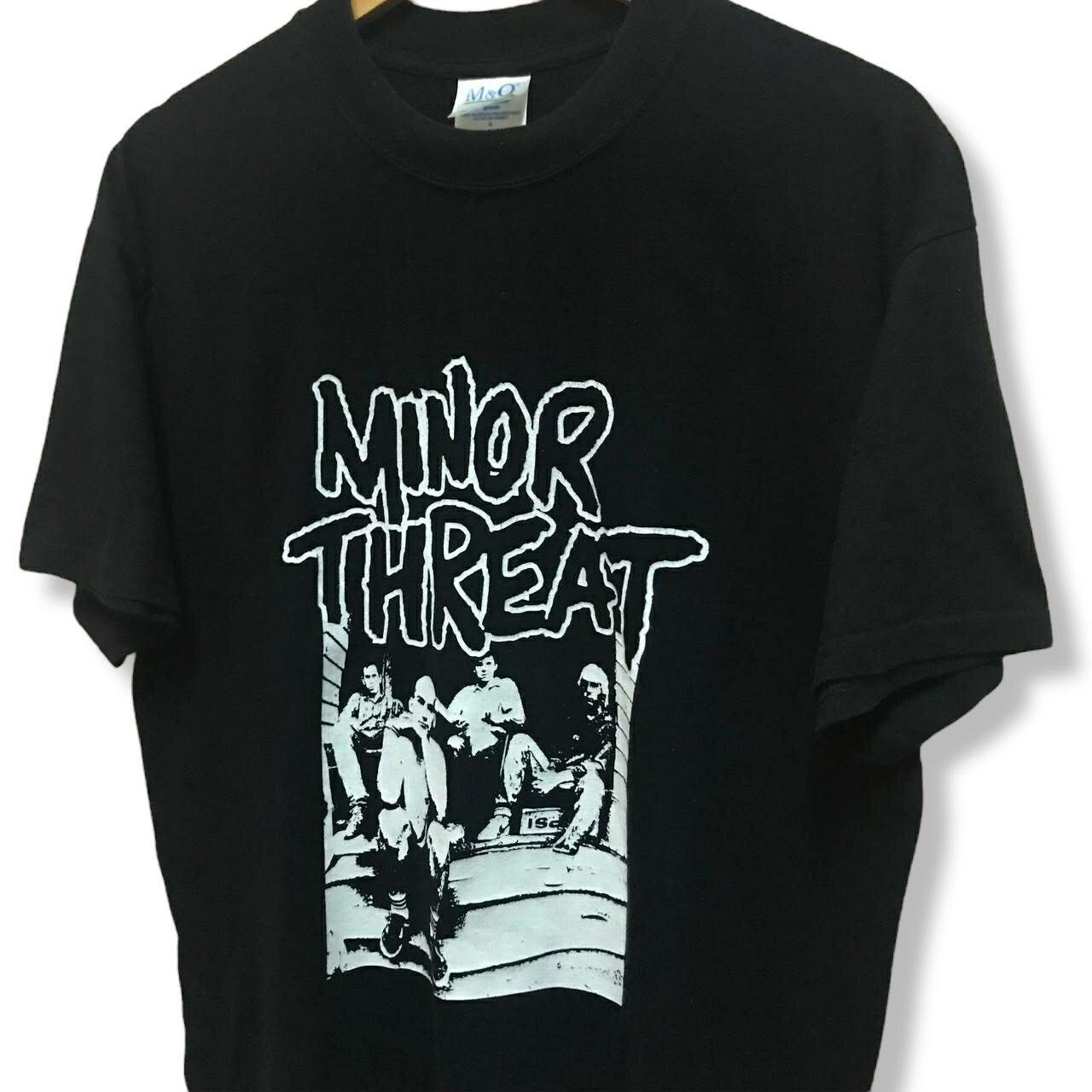 Band Tees × Vintage Vintage Minor Threat Straight Edge DC Hardcore Punk T Shirt Size US L / EU 52-54 / 3 - 3 Thumbnail