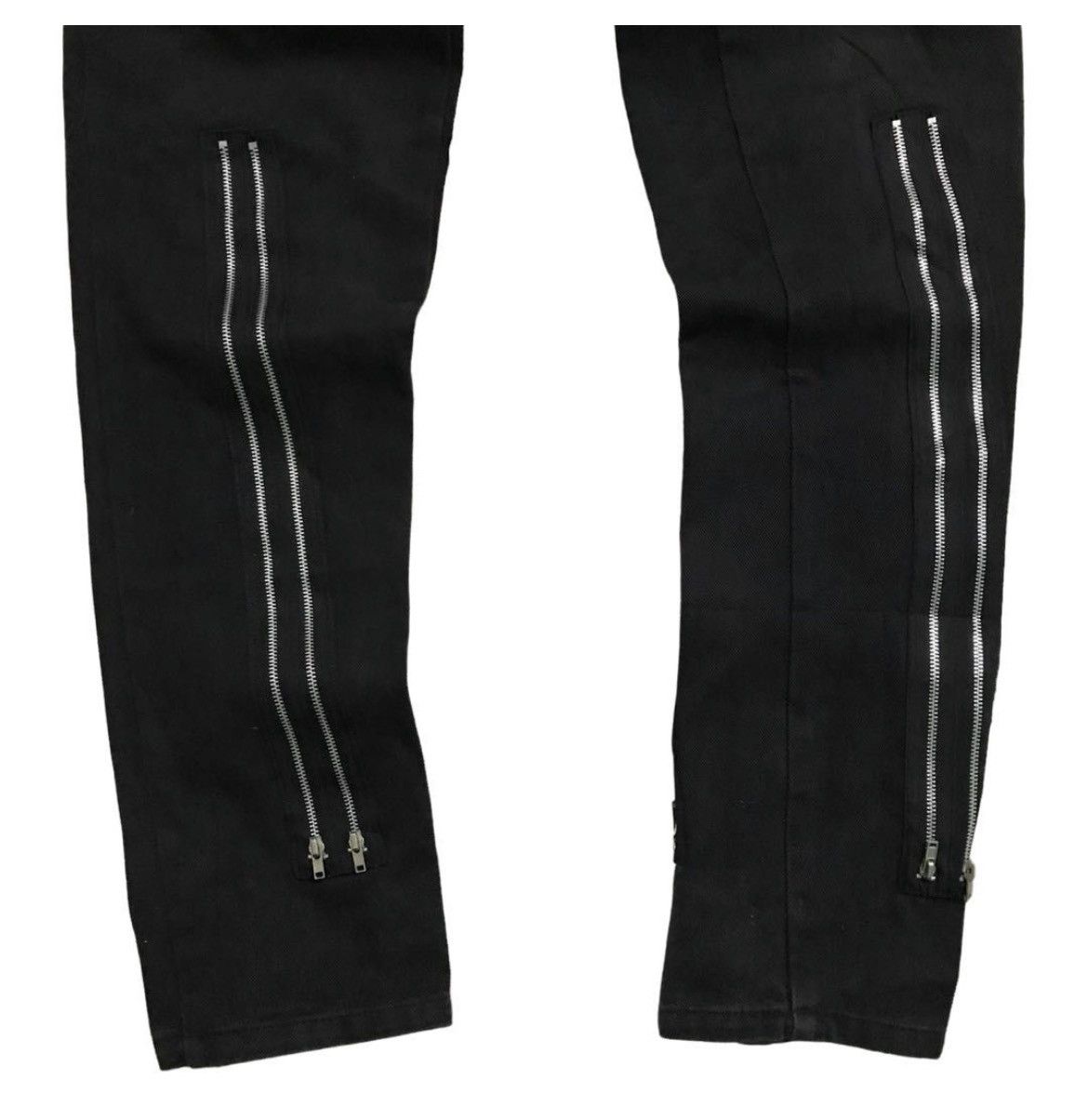 Vintage TIGER ALTERNATIVE LONDON MULTIZIPPER PUNK JEANS Size US 31 - 3 Thumbnail