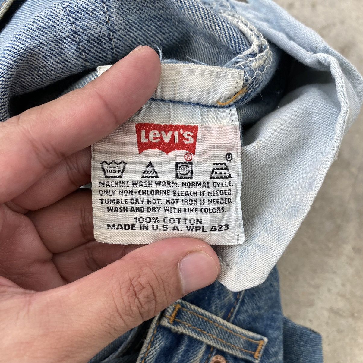 Levi's × Vintage Size 34x30 Vintage 90’s Levis 501 Faded Dirty Jeans Size US 34 / EU 50 - 23 Thumbnail