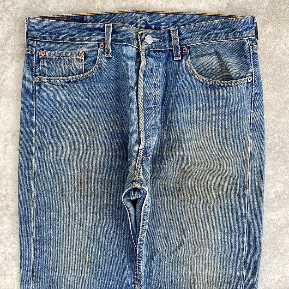 Levi's × Vintage Size 34x30 Vintage 90’s Levis 501 Faded Dirty Jeans Size US 34 / EU 50 - 7 Thumbnail