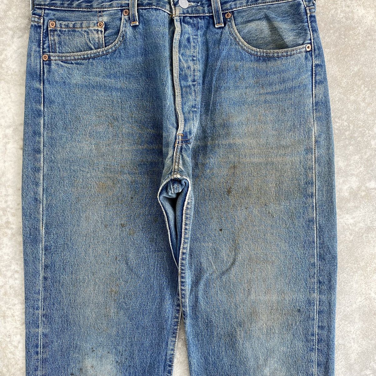 Levi's × Vintage Size 34x30 Vintage 90’s Levis 501 Faded Dirty Jeans Size US 34 / EU 50 - 5 Thumbnail
