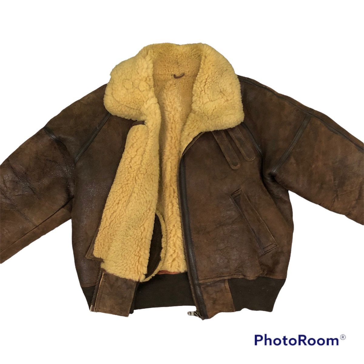 Handmade B-3 leather jacket by loyd & haig traditional luxury brand Size US L / EU 52-54 / 3 - 1 Thumbnail