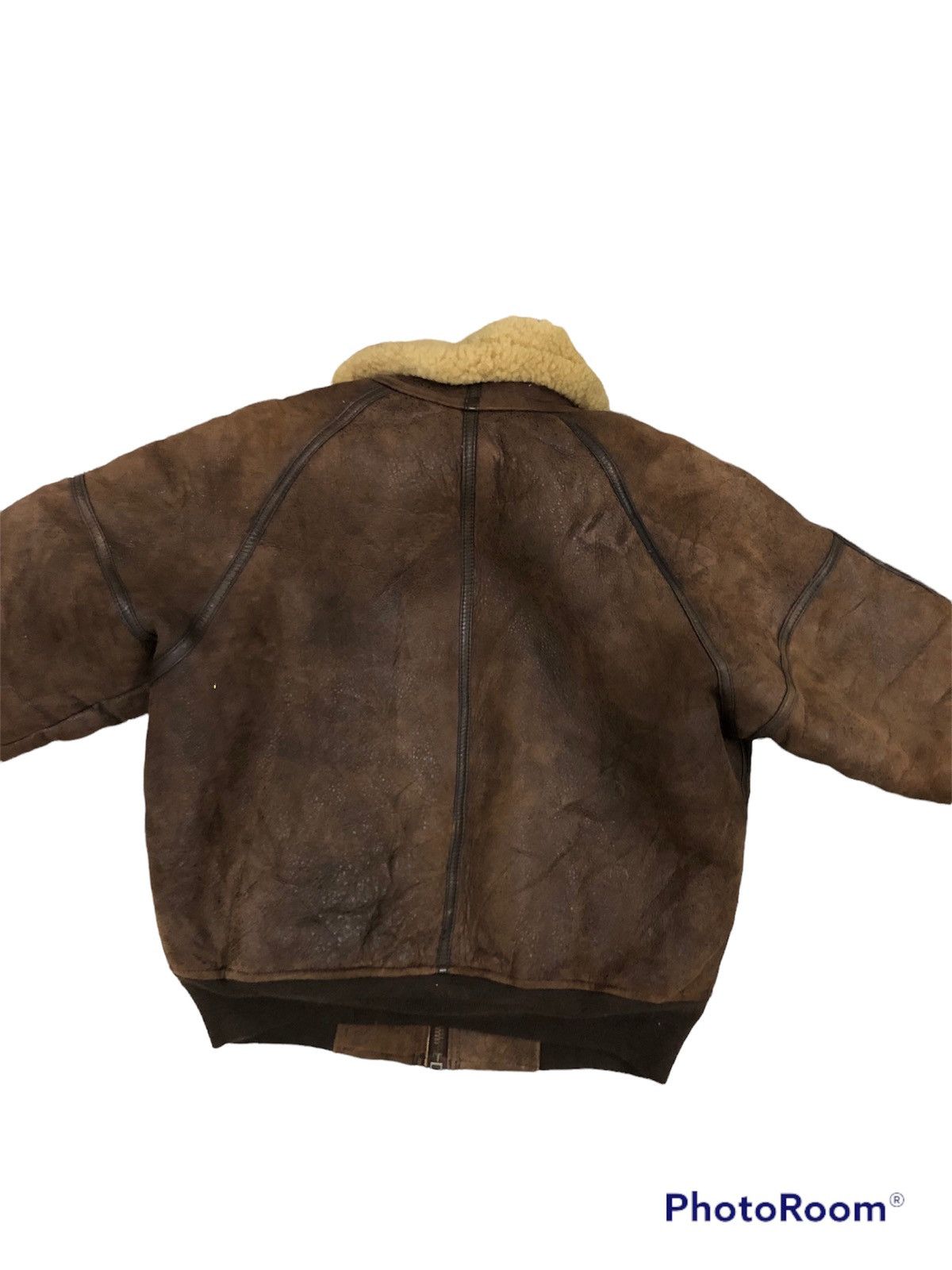 Handmade B-3 leather jacket by loyd & haig traditional luxury brand Size US L / EU 52-54 / 3 - 10 Thumbnail