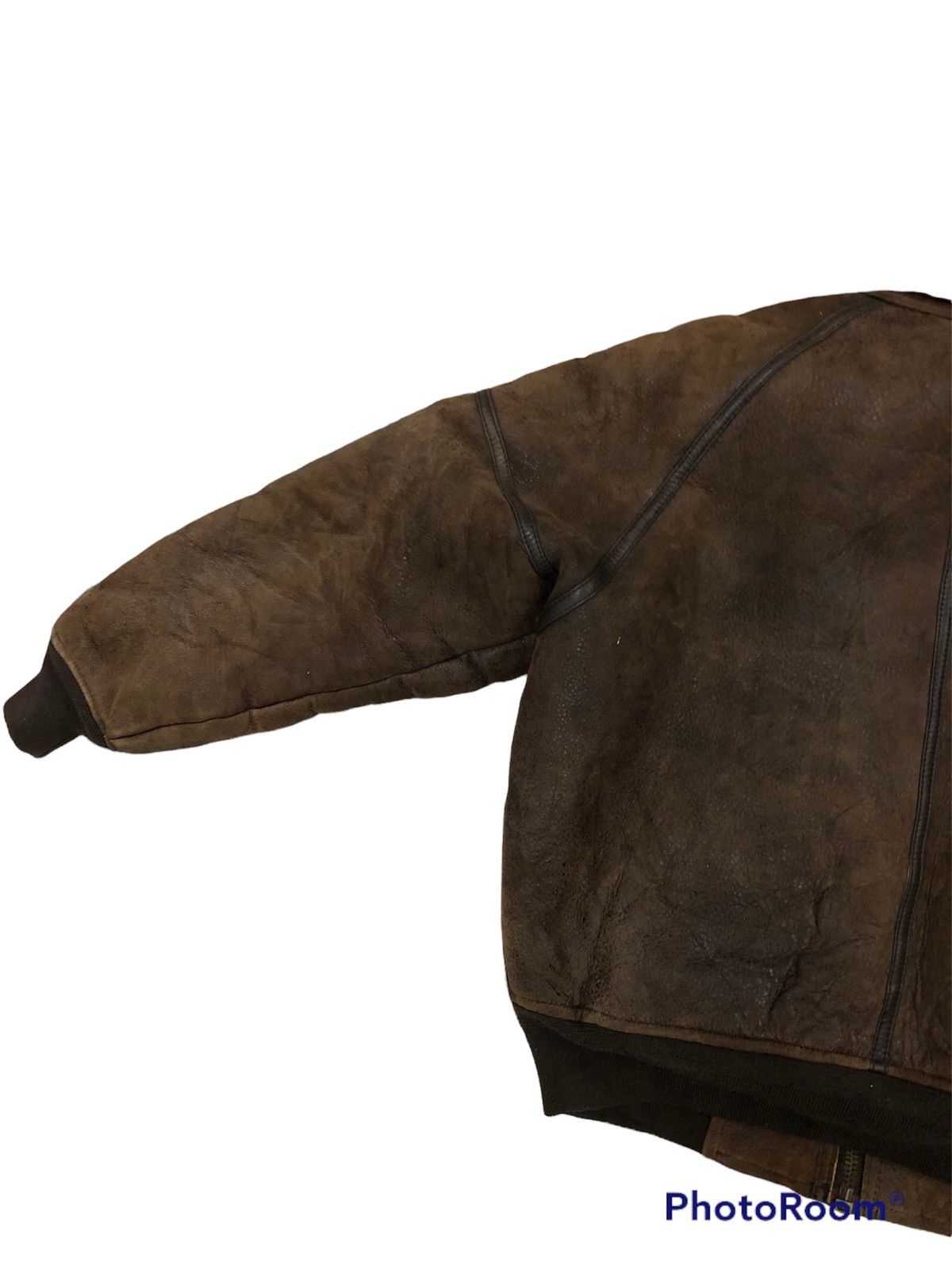 Handmade B-3 leather jacket by loyd & haig traditional luxury brand Size US L / EU 52-54 / 3 - 12 Thumbnail