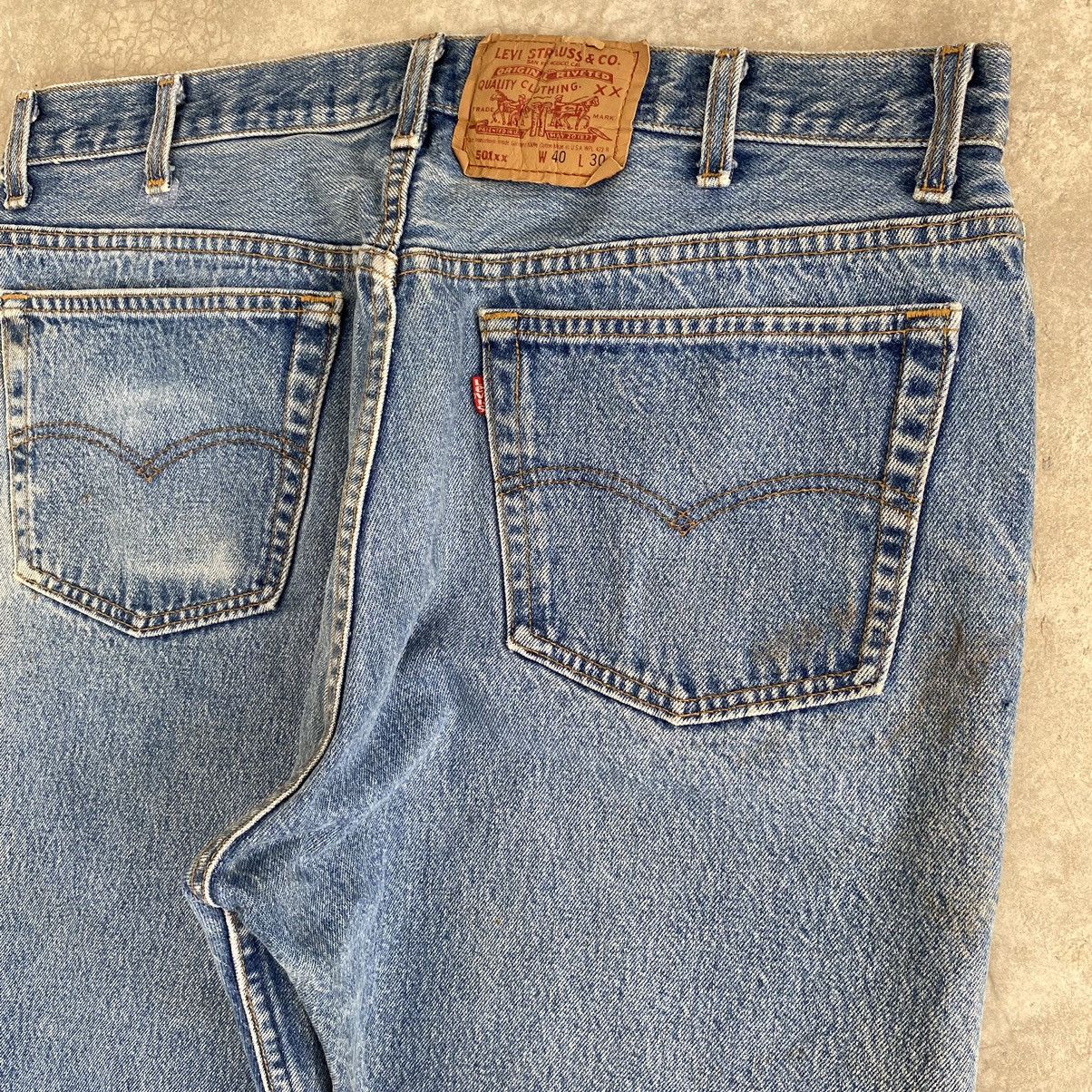 Levi's Vintage 90’s Levis 501xx Stonewashed Blue Denim Jeans Size US 37 - 20 Thumbnail