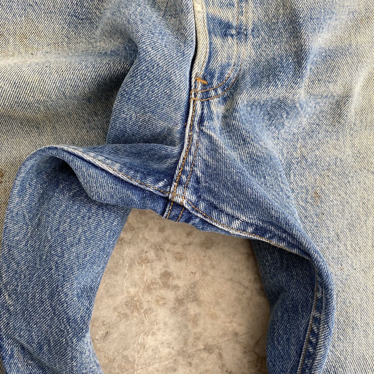 Levi's Vintage 90’s Levis 501xx Stonewashed Blue Denim Jeans Size US 37 - 14 Thumbnail