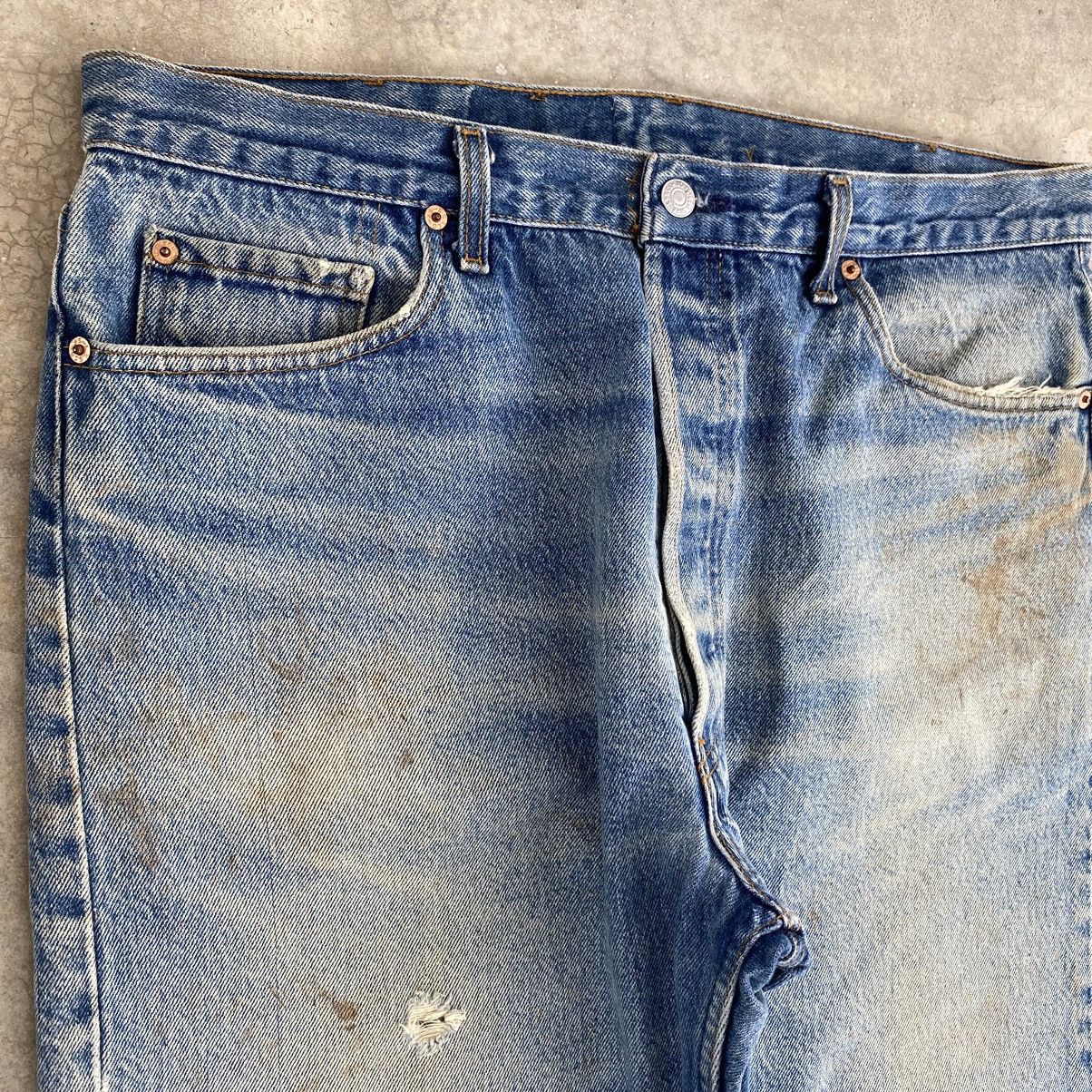 Levi's Vintage 90’s Levis 501xx Stonewashed Blue Denim Jeans Size US 37 - 10 Thumbnail