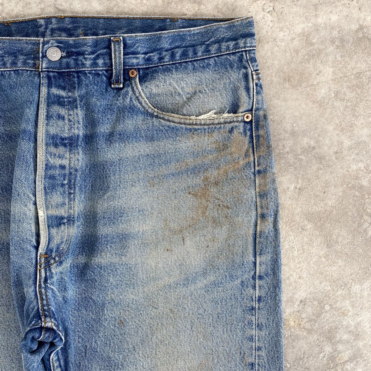 Levi's Vintage 90’s Levis 501xx Stonewashed Blue Denim Jeans Size US 37 - 6 Thumbnail