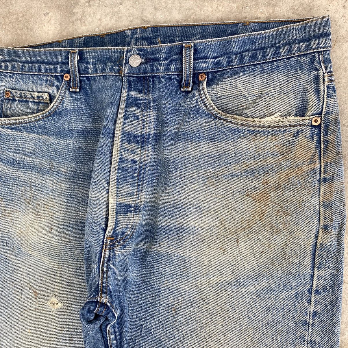 Levi's Vintage 90’s Levis 501xx Stonewashed Blue Denim Jeans Size US 37 - 11 Thumbnail