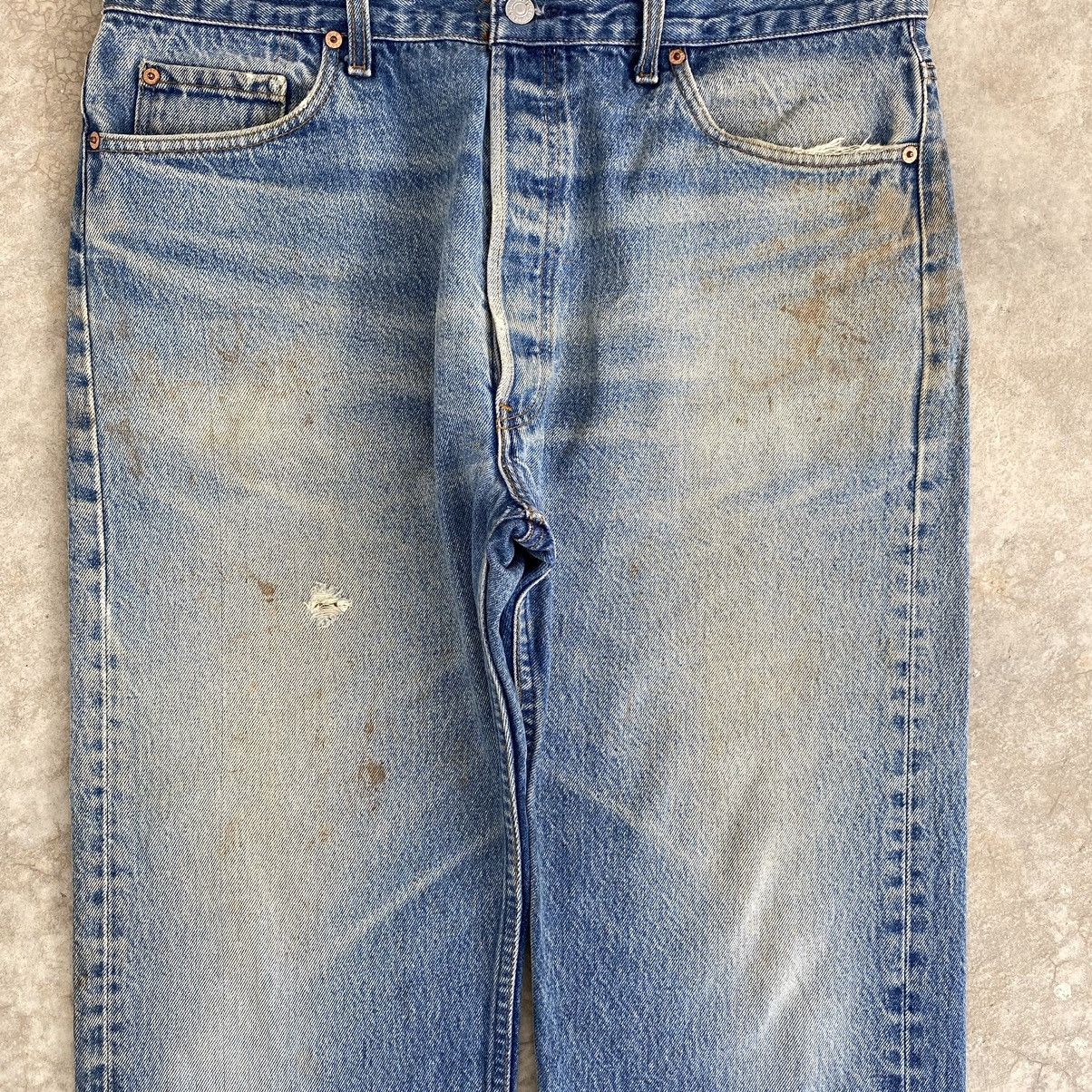 Levi's Vintage 90’s Levis 501xx Stonewashed Blue Denim Jeans Size US 37 - 5 Thumbnail