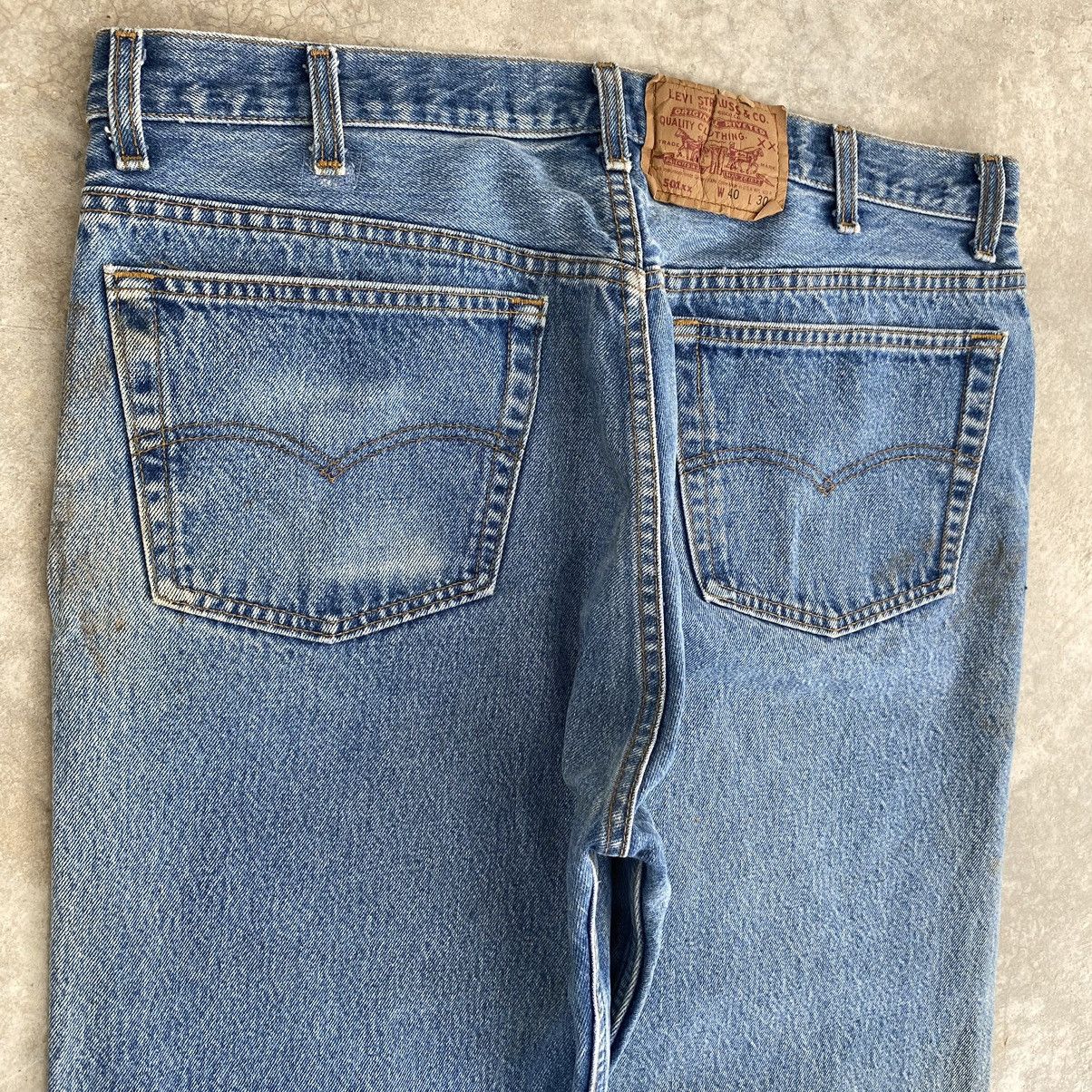 Levi's Vintage 90’s Levis 501xx Stonewashed Blue Denim Jeans Size US 37 - 19 Thumbnail