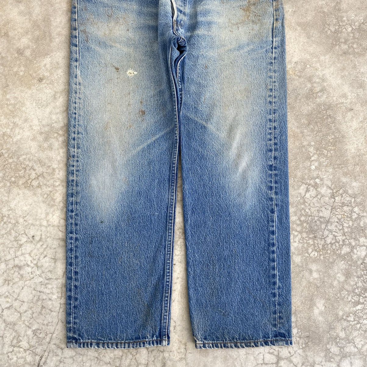 Levi's Vintage 90’s Levis 501xx Stonewashed Blue Denim Jeans Size US 37 - 3 Thumbnail