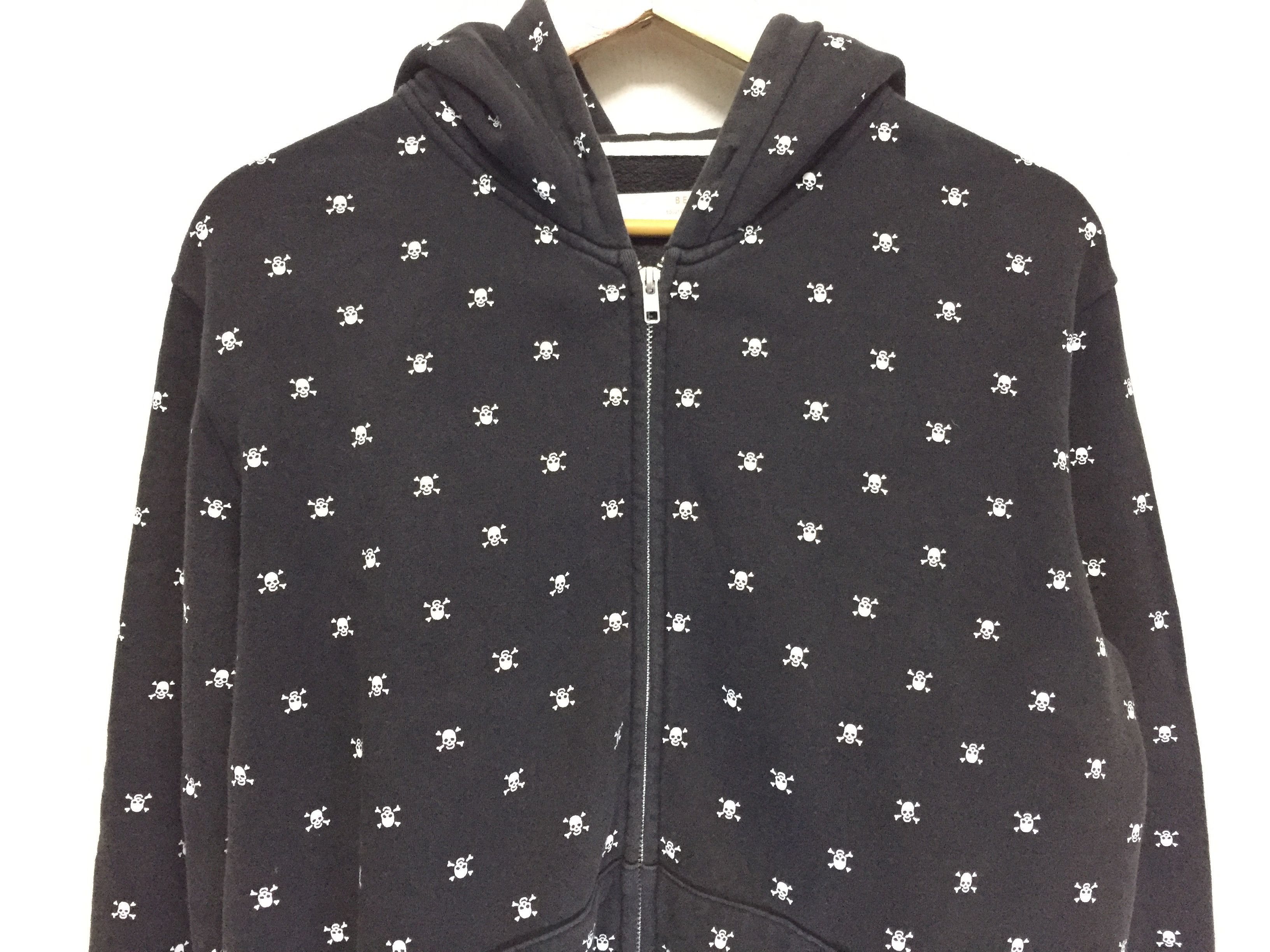 Beams Plus Beams skull print zipper hoodie Size US M / EU 48-50 / 2 - 3 Thumbnail