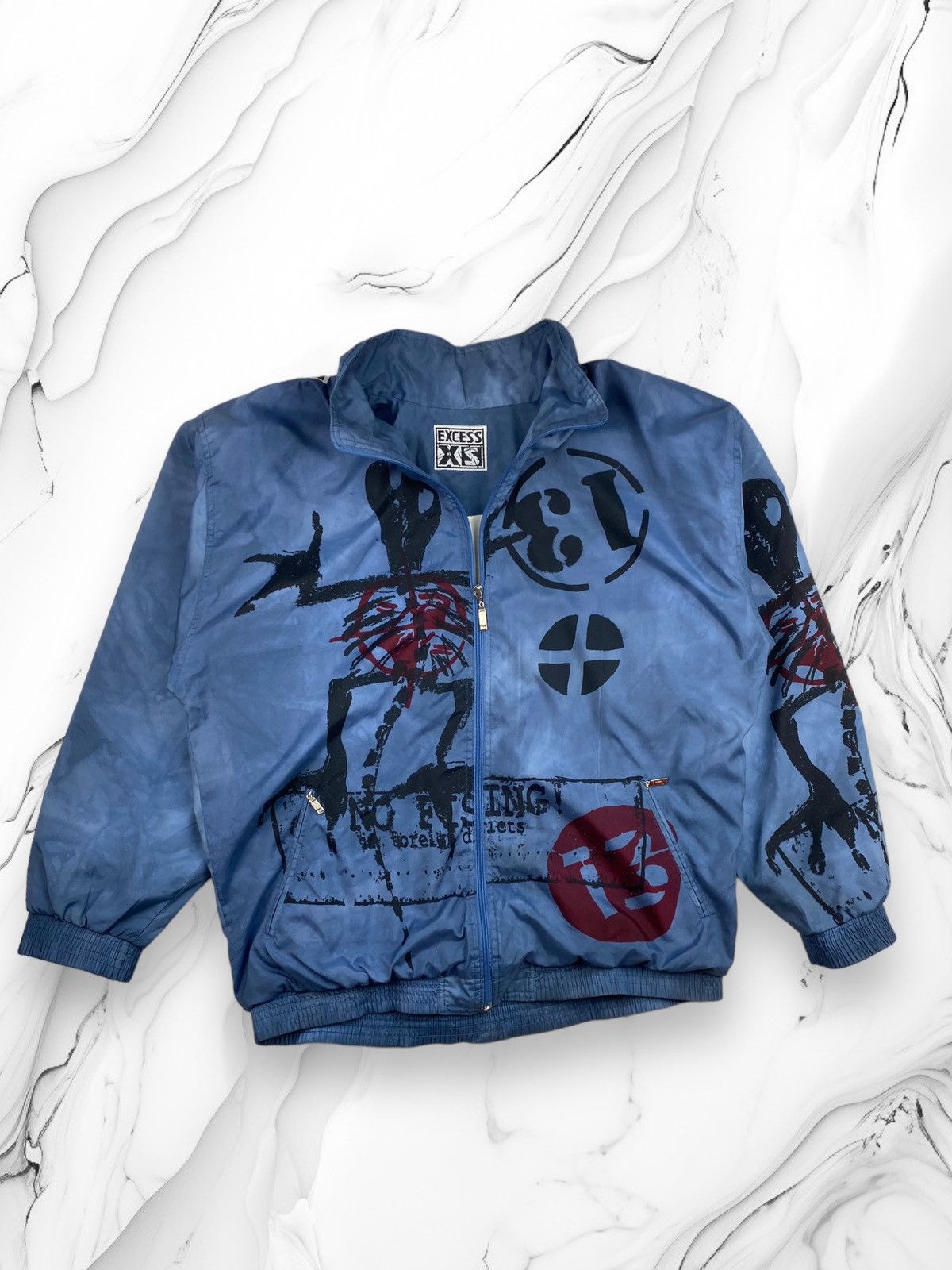 Vintage Mens Vintage Excess Crazy Jacket Bomber Size XL Size US XL / EU 56 / 4 - 1 Thumbnail