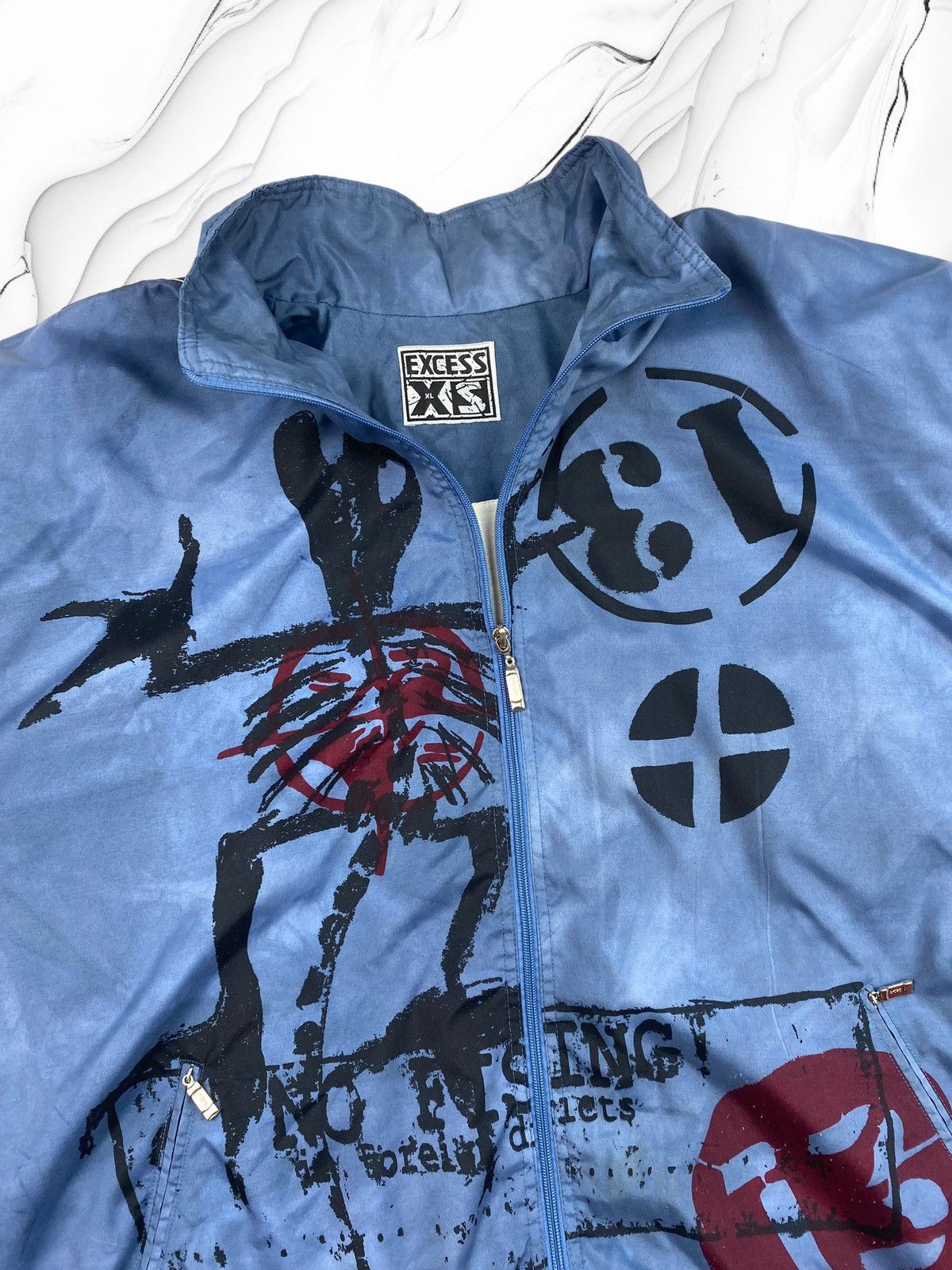 Vintage Mens Vintage Excess Crazy Jacket Bomber Size XL Size US XL / EU 56 / 4 - 4 Thumbnail