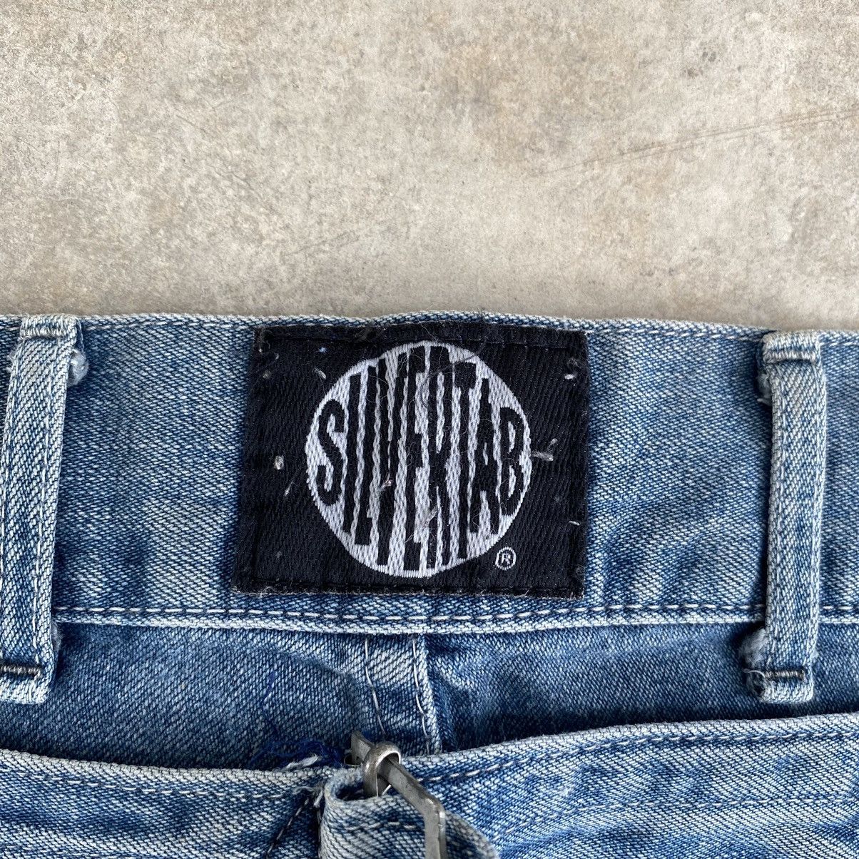 Levi's VTG 1996 Levis Silvertab Cinch Back Loose Jeans Size US 28 / EU 44 - 19 Thumbnail