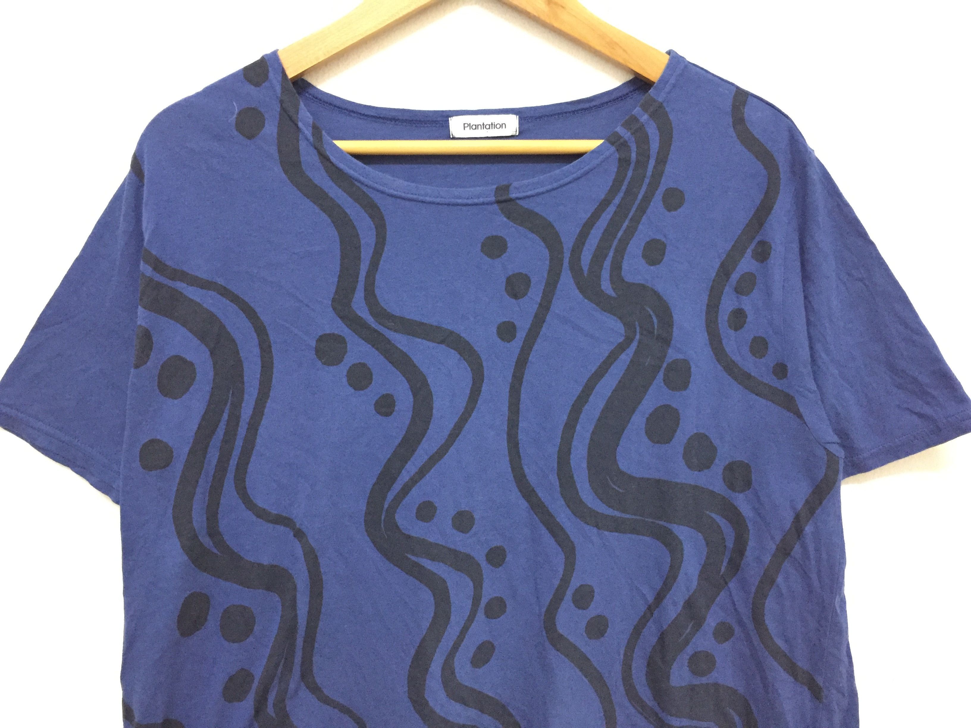 Pleats Please Issey Miyake 90s ISSEY MIYAKE Plantation abstract pattern tee Size L / US 10 / IT 46 - 3 Thumbnail