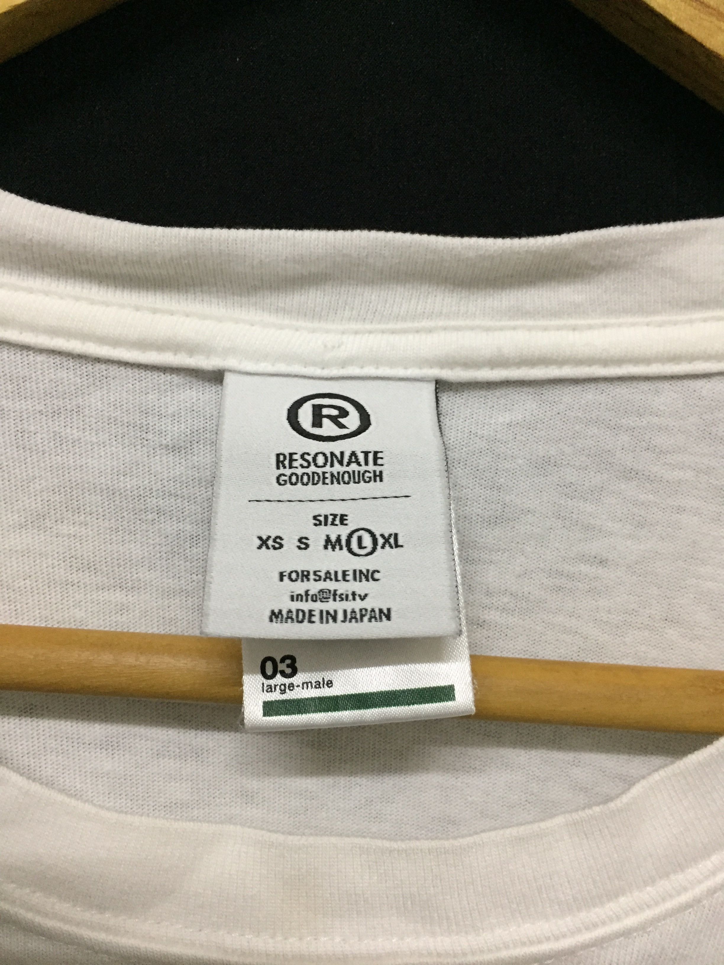 BASE CONTROL × Fragment Design × Good Enough Base Control x Resonate x Good Enough musical notes tee Size US M / EU 48-50 / 2 - 9 Thumbnail