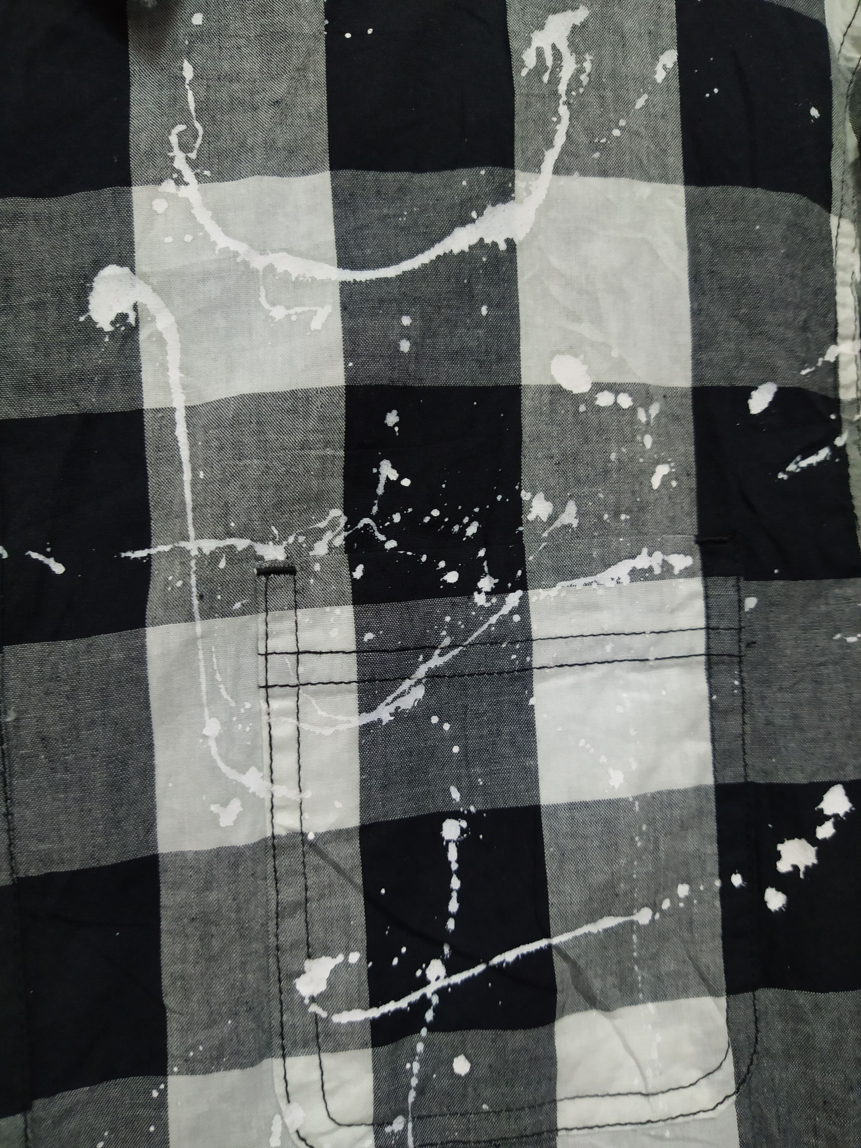 Designer × Japanese Brand GLOVE HOUSE PUNK PAINTER SHIRT 3 QUARTER SLEEVE (B320) Size US XL / EU 56 / 4 - 3 Thumbnail