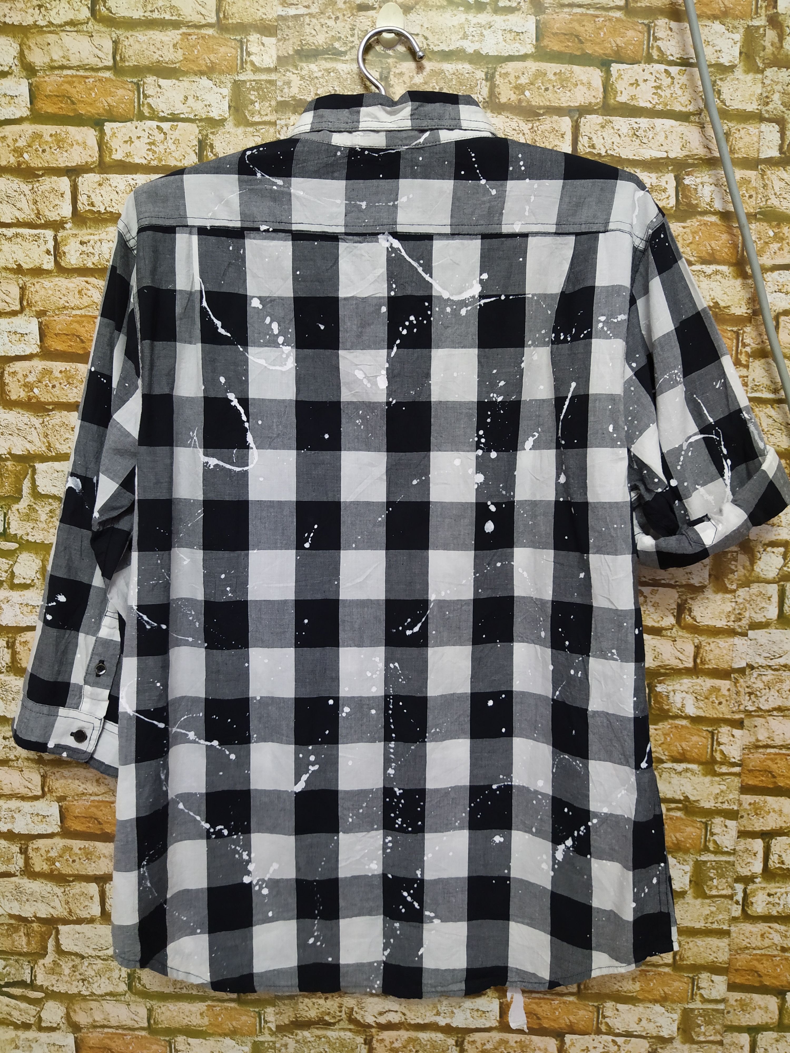 Designer × Japanese Brand GLOVE HOUSE PUNK PAINTER SHIRT 3 QUARTER SLEEVE (B320) Size US XL / EU 56 / 4 - 4 Thumbnail