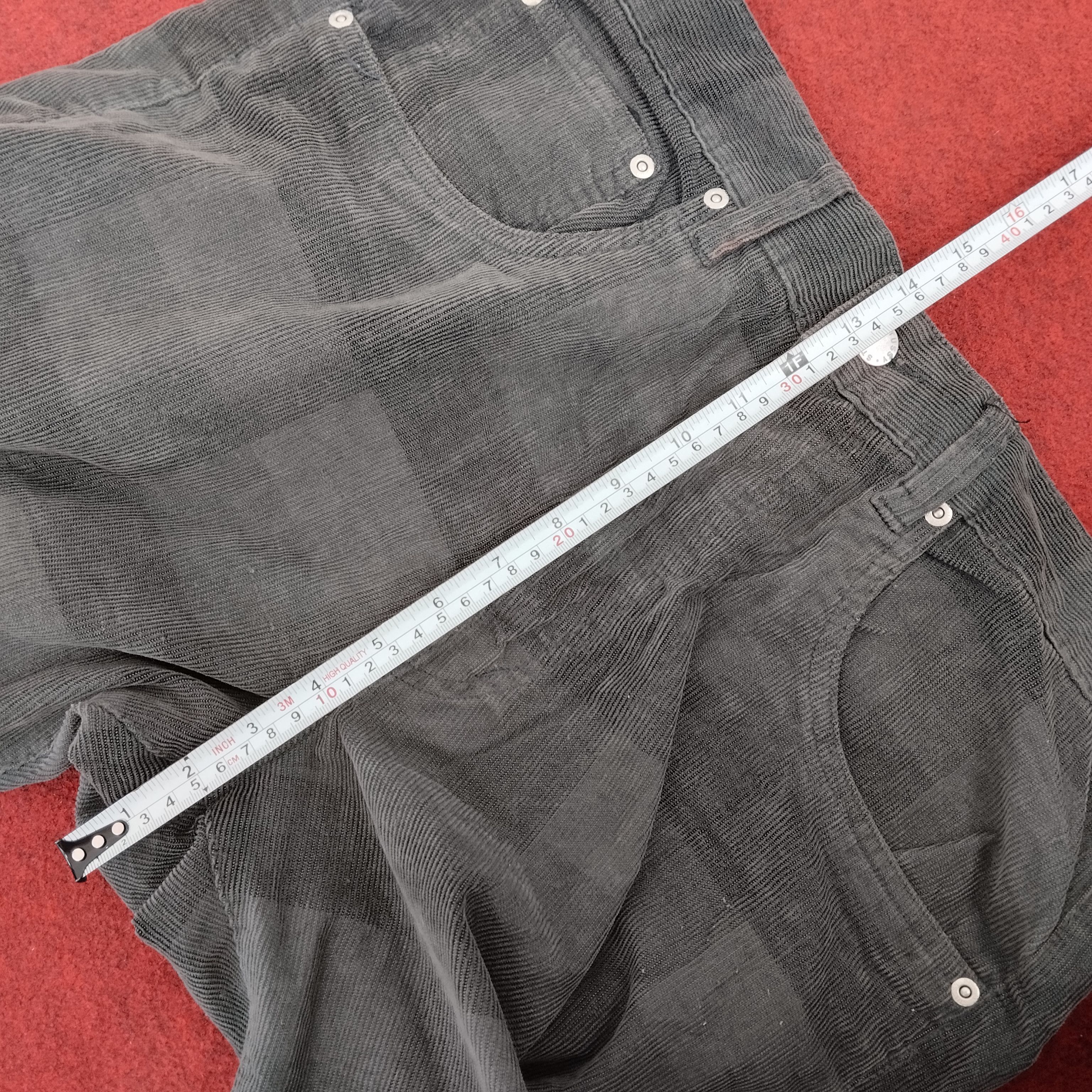Stussy × Vintage Stussy Streetwear Skateboar Custom Logo Style Velvet Pants Size US 34 / EU 50 - 14 Thumbnail
