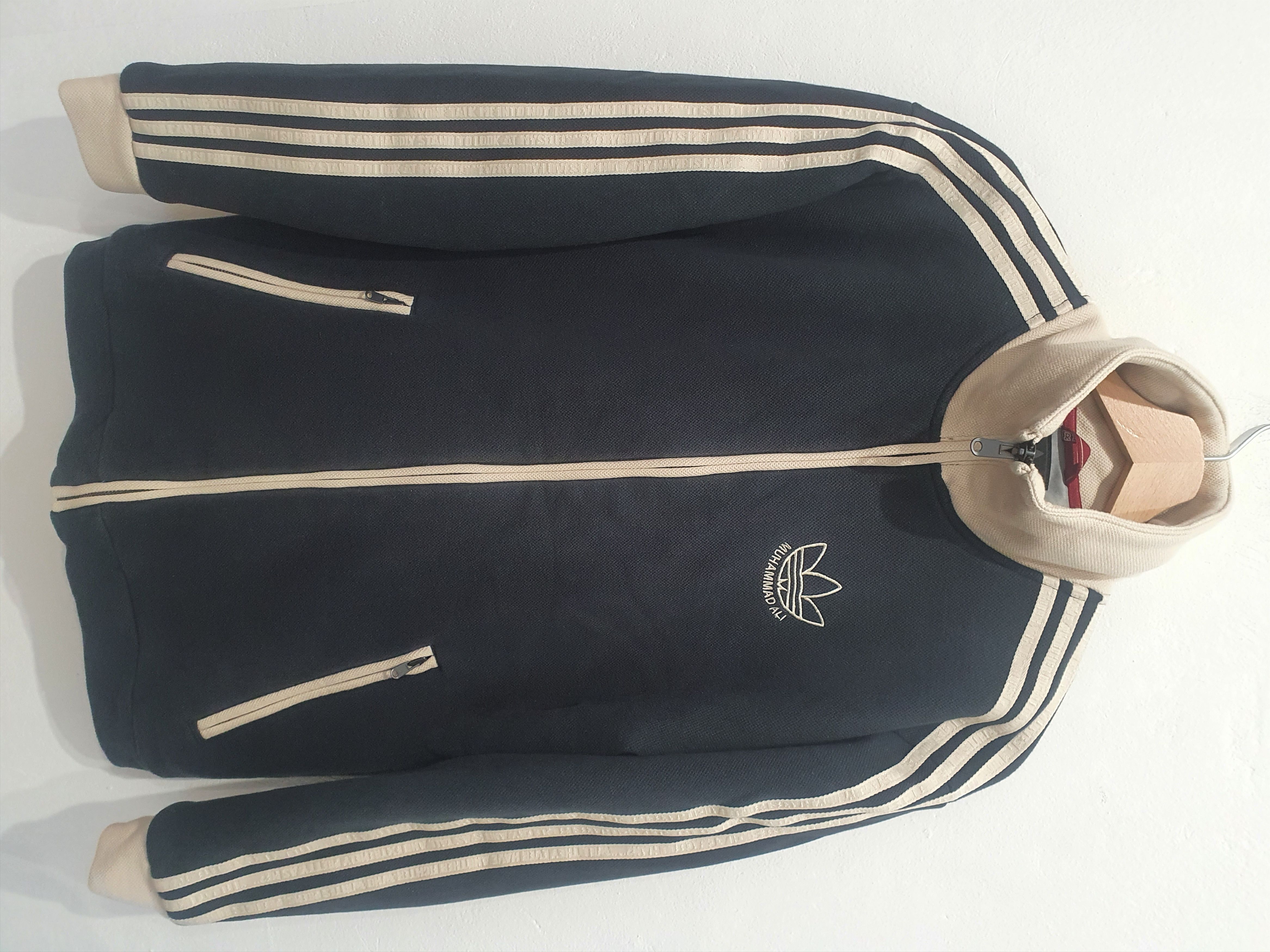 image of Adidas Muhammad Ali Goat Size S Jacket Sweatshirt in Black, Men's