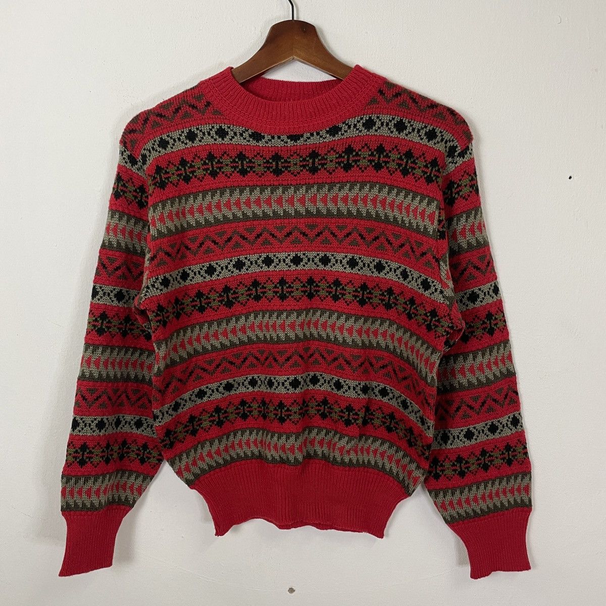 Aran Isles Knitwear Vintage Affection Jumper Art Knitwear Sweatshirt Size US S / EU 44-46 / 1 - 1 Thumbnail