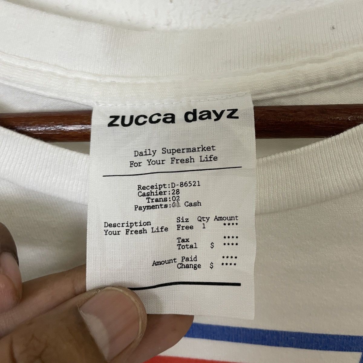 CABANE de ZUCCa Vintage Zucca By Issey Miyake Big Logo Tee Size US S / EU 44-46 / 1 - 6 Thumbnail