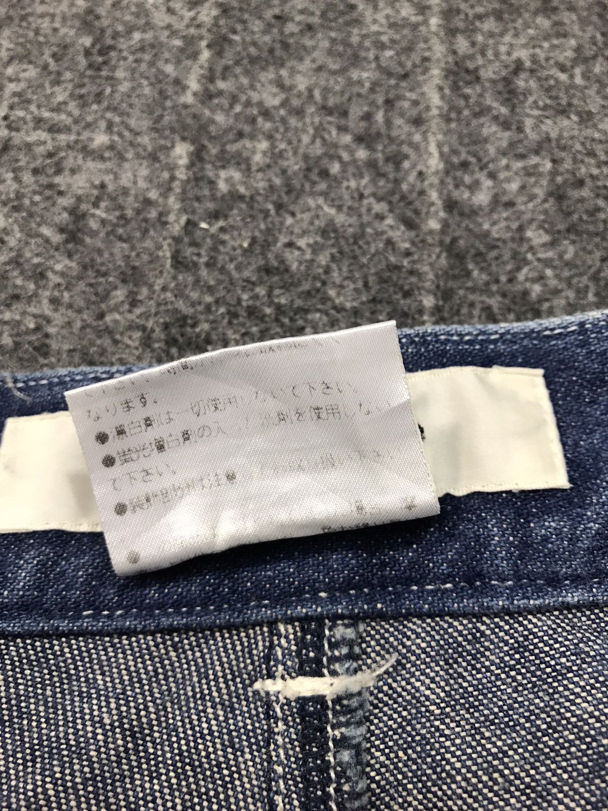 Japanese Brand Vintage Potechino Plaid Checked Patchwork Distressed Denim Size 26" / US 2 / IT 38 - 9 Thumbnail