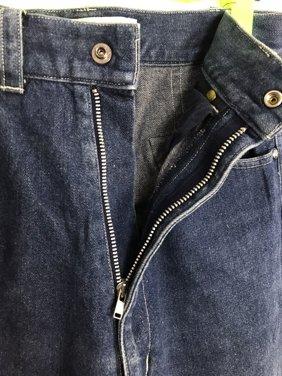 Japanese Brand Vintage Potechino Plaid Checked Patchwork Distressed Denim Size 26" / US 2 / IT 38 - 4 Thumbnail