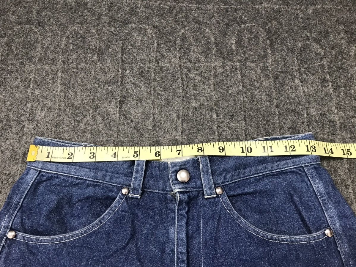 Japanese Brand Vintage Potechino Plaid Checked Patchwork Distressed Denim Size 26" / US 2 / IT 38 - 10 Thumbnail