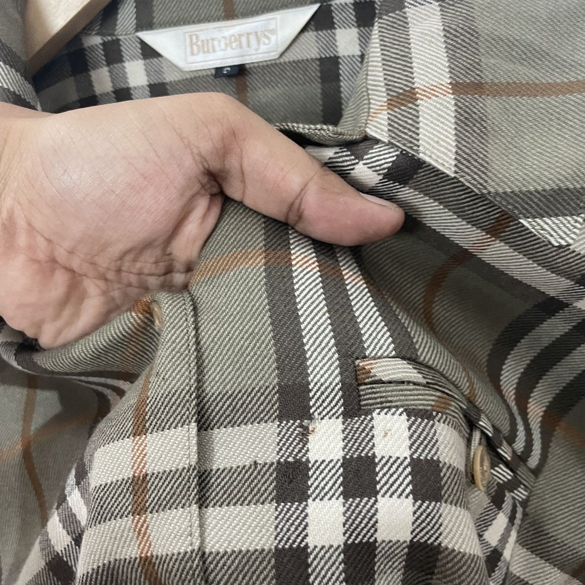 Burberry Vintage 90s Burberry’s Nova Check Button Ups Shirt Size US M / EU 48-50 / 2 - 5 Thumbnail